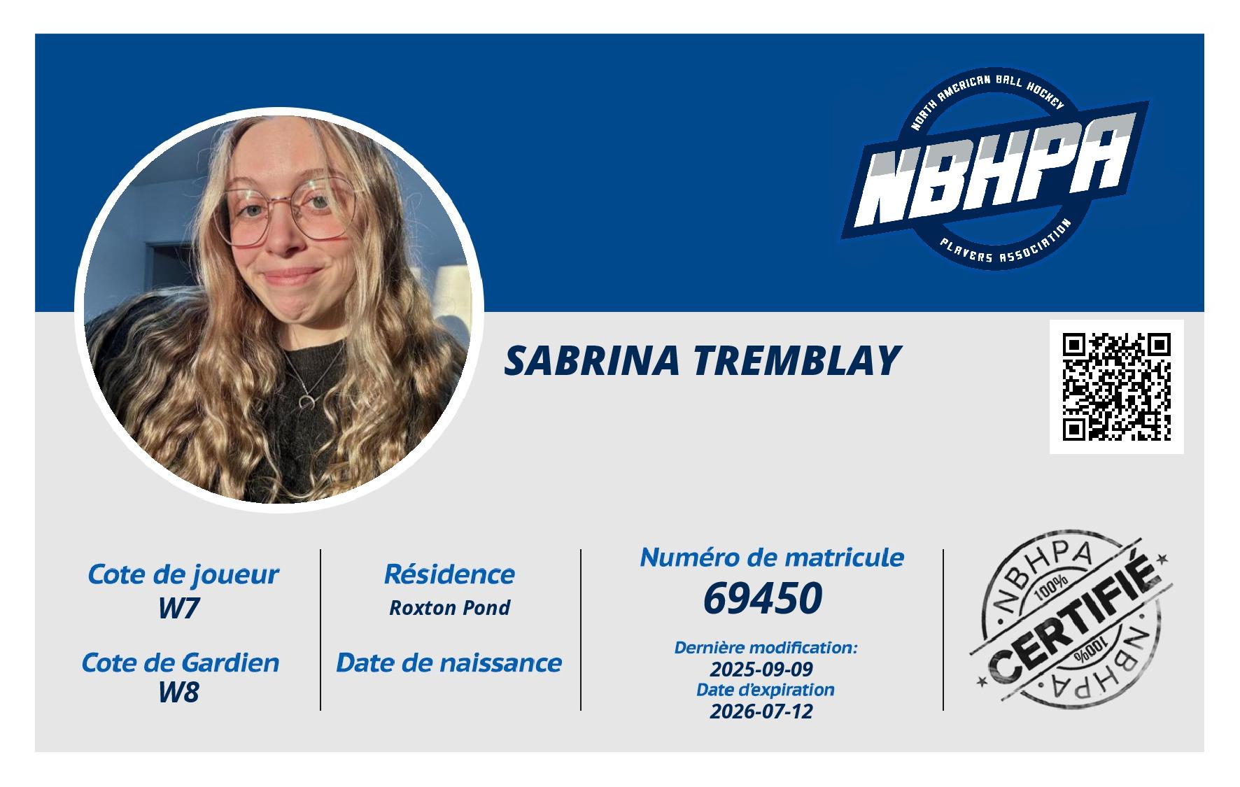 Sabrina Tremblay