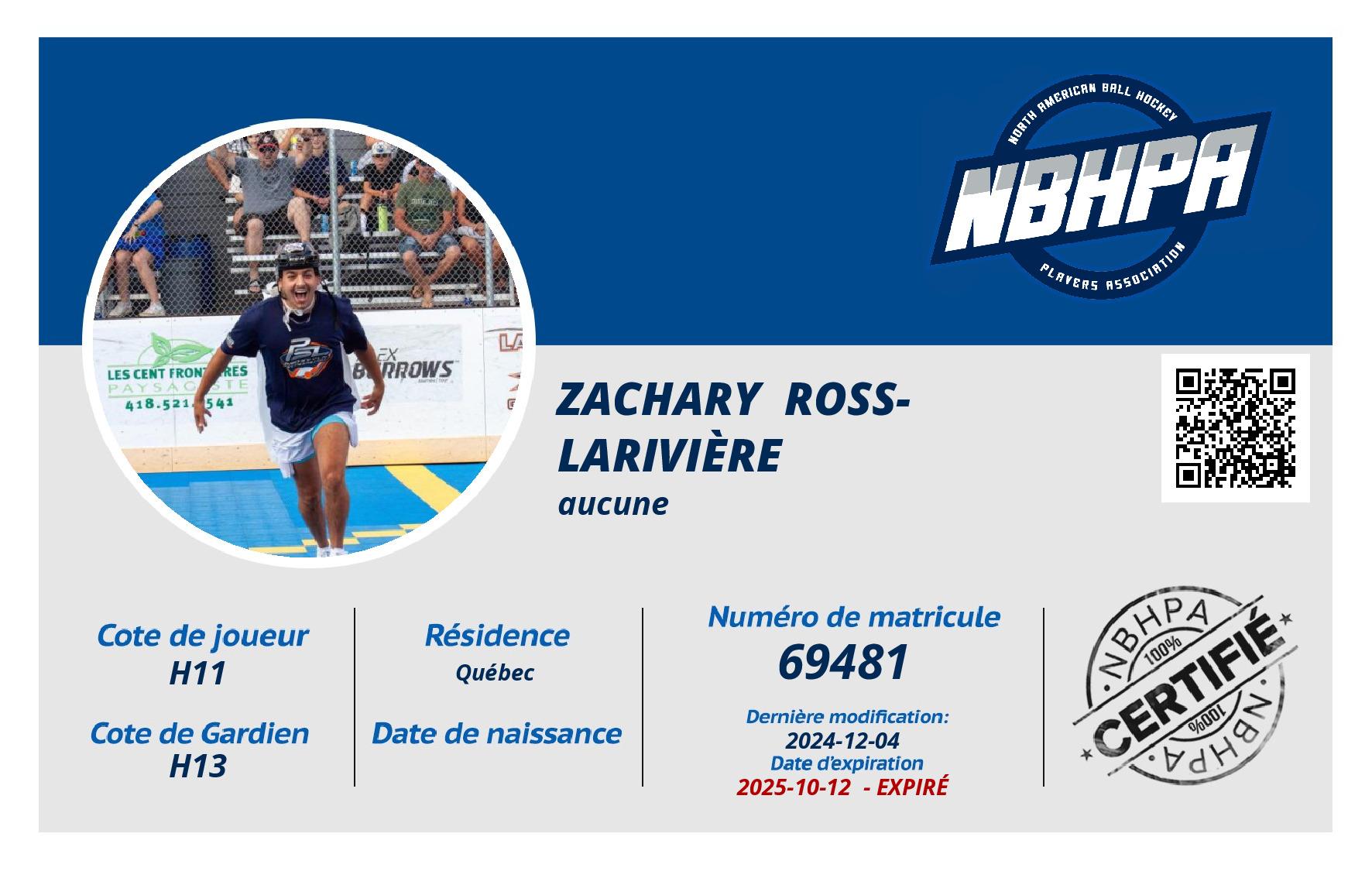 Zachary  Ross-Larivière
