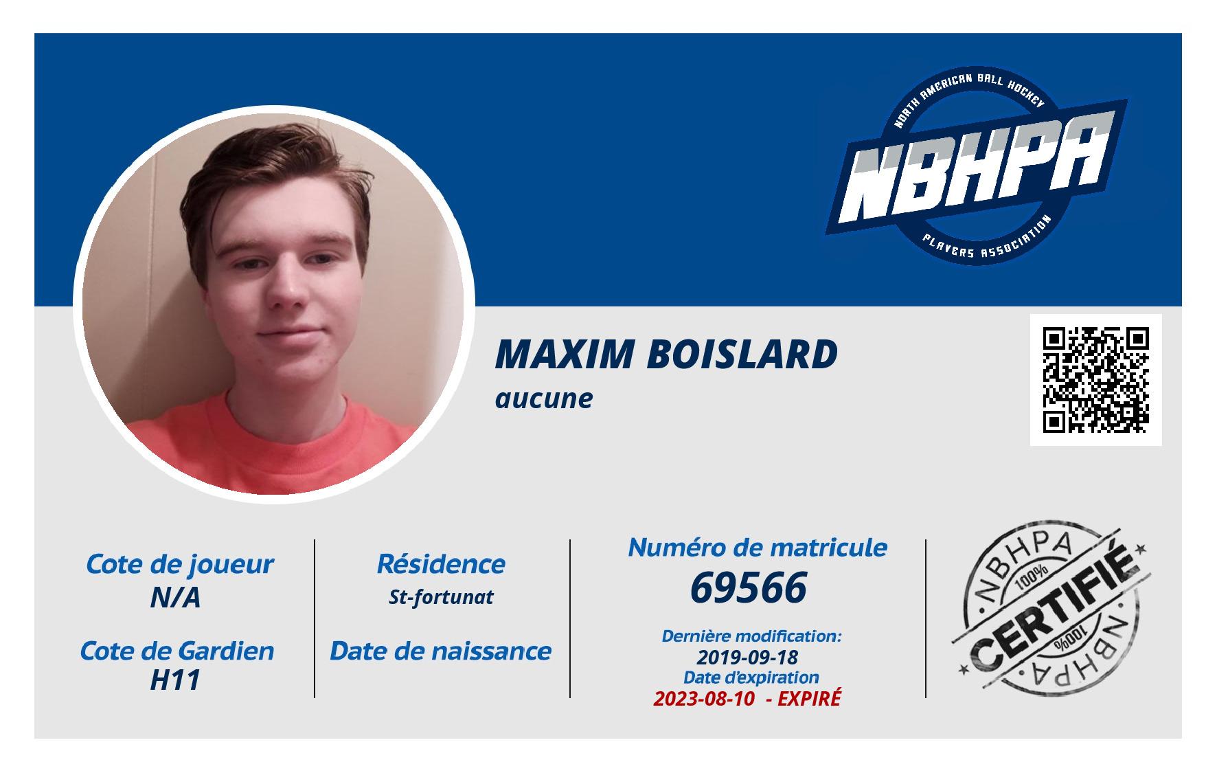 Maxim Boislard