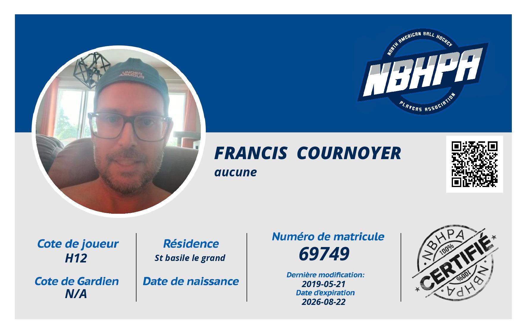 Francis  Cournoyer 