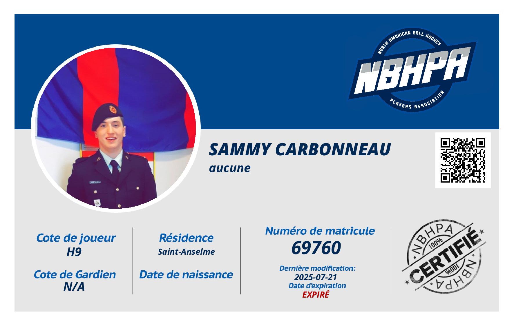 Sammy Carbonneau