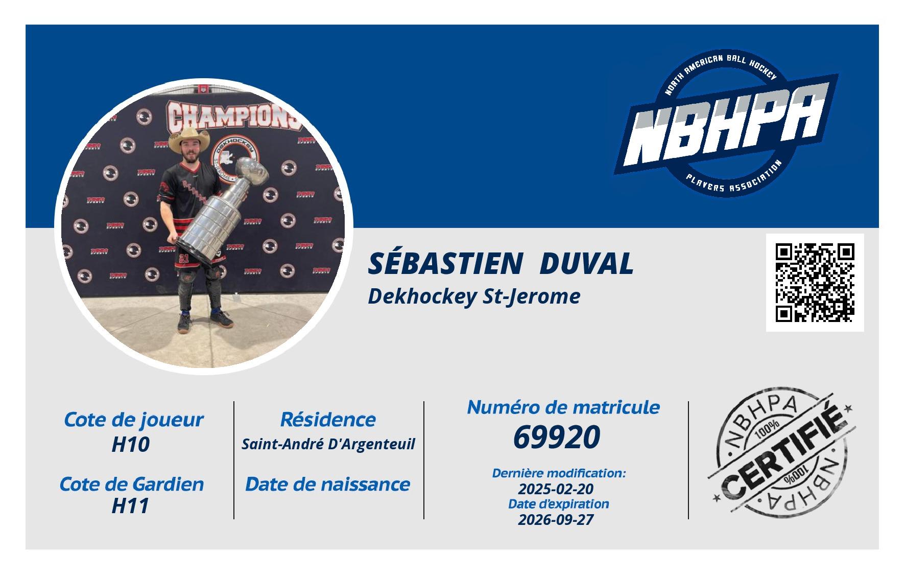 Sébastien  Duval