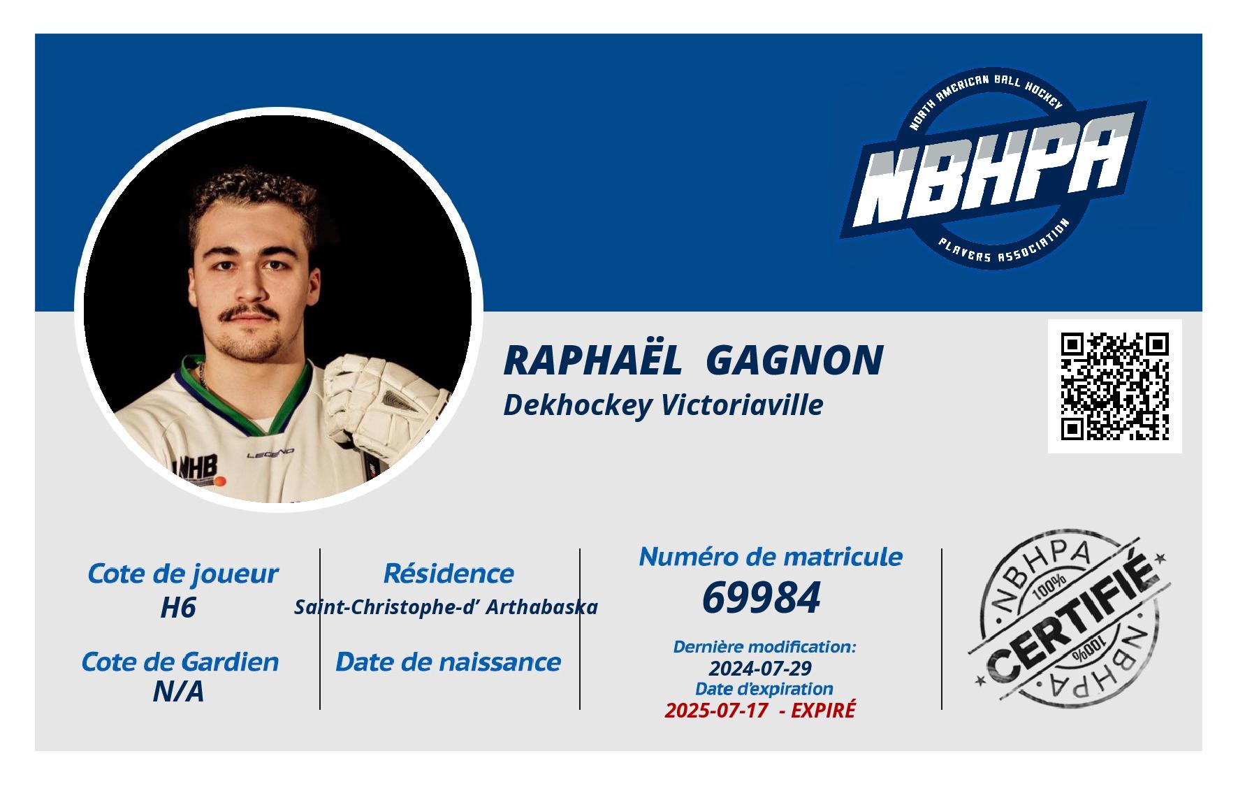 Raphaël  Gagnon