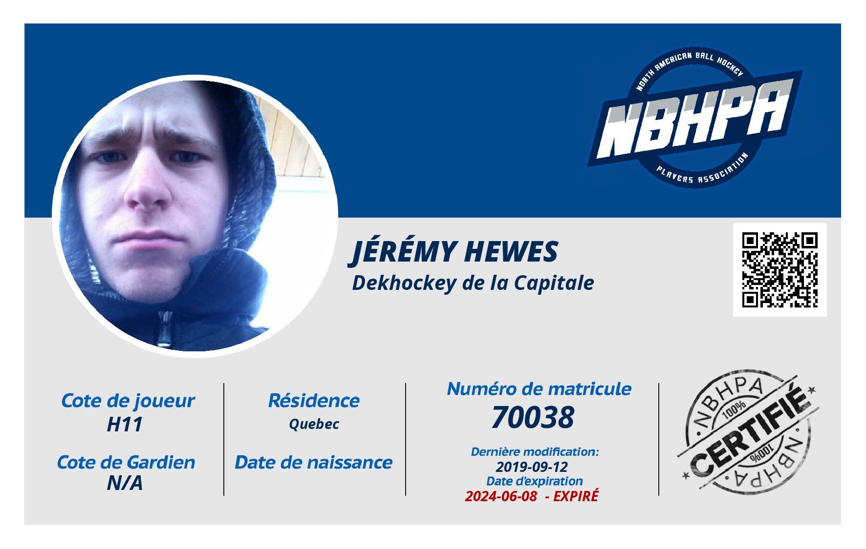 Jérémy Hewes