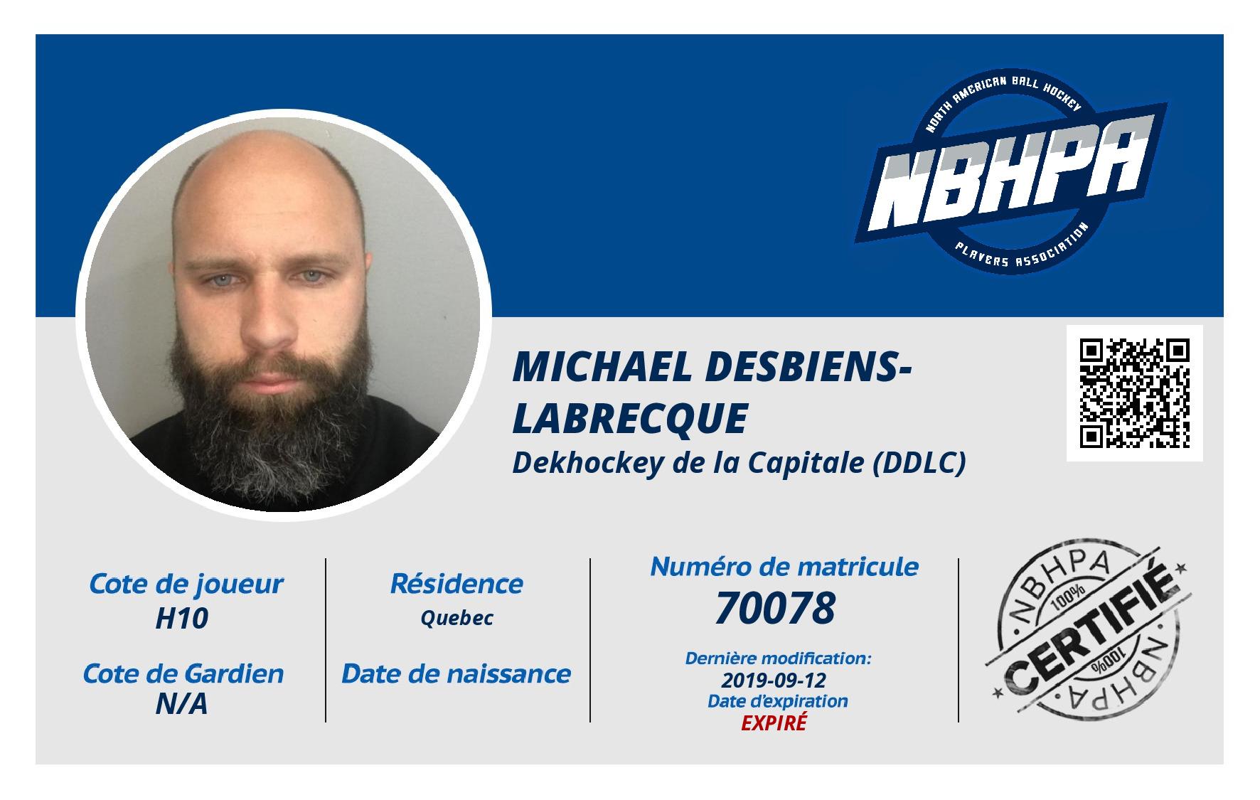 Michael Desbiens-Labrecque