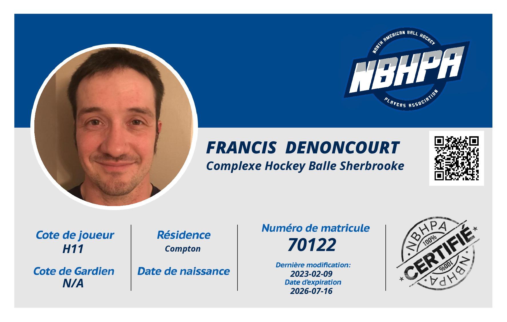 Francis  Denoncourt 