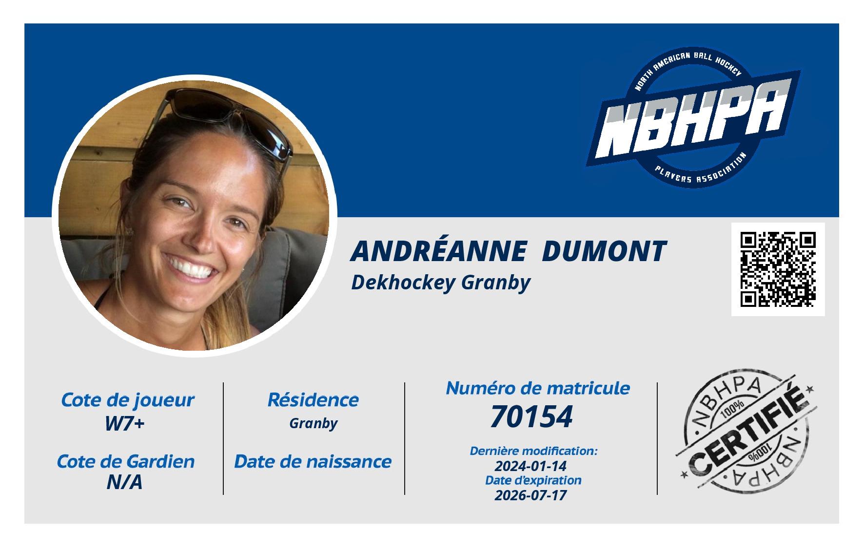 Andréanne  Dumont
