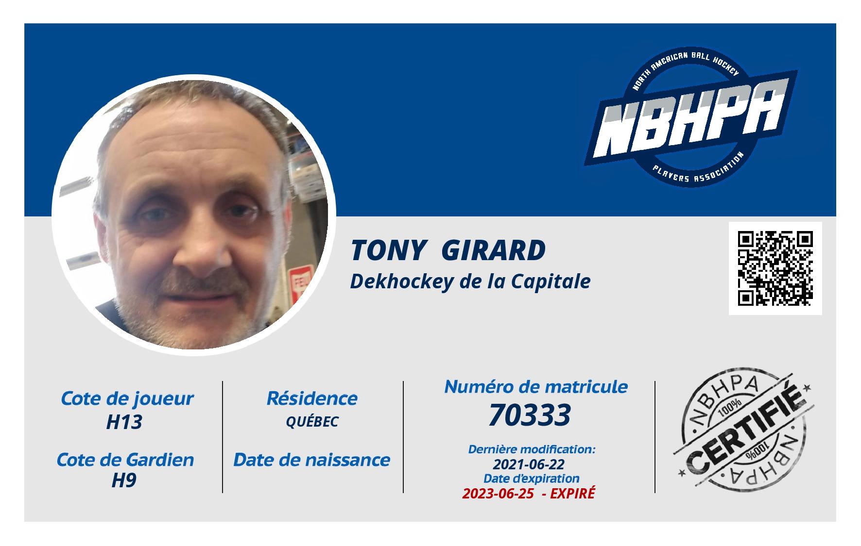 Tony  Girard 