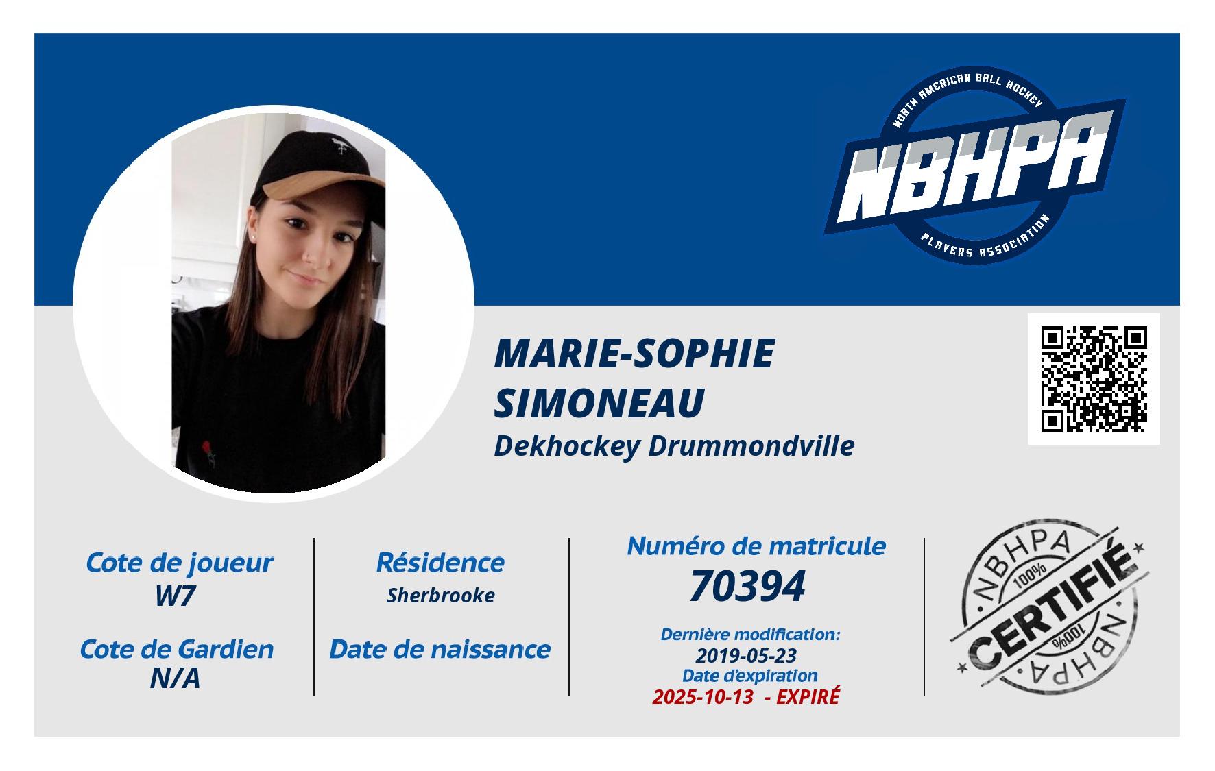 Marie-Sophie Simoneau