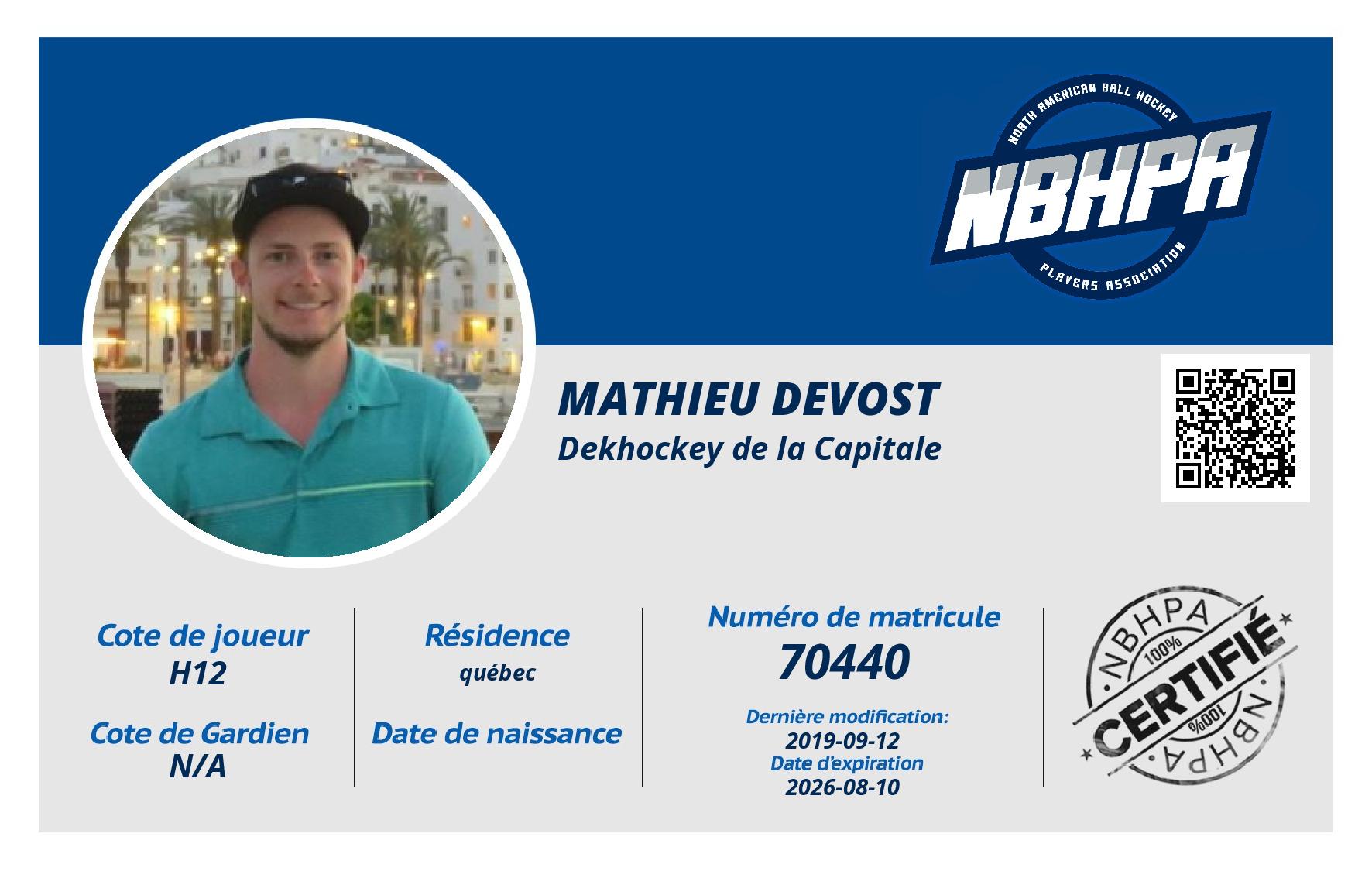 Mathieu Devost