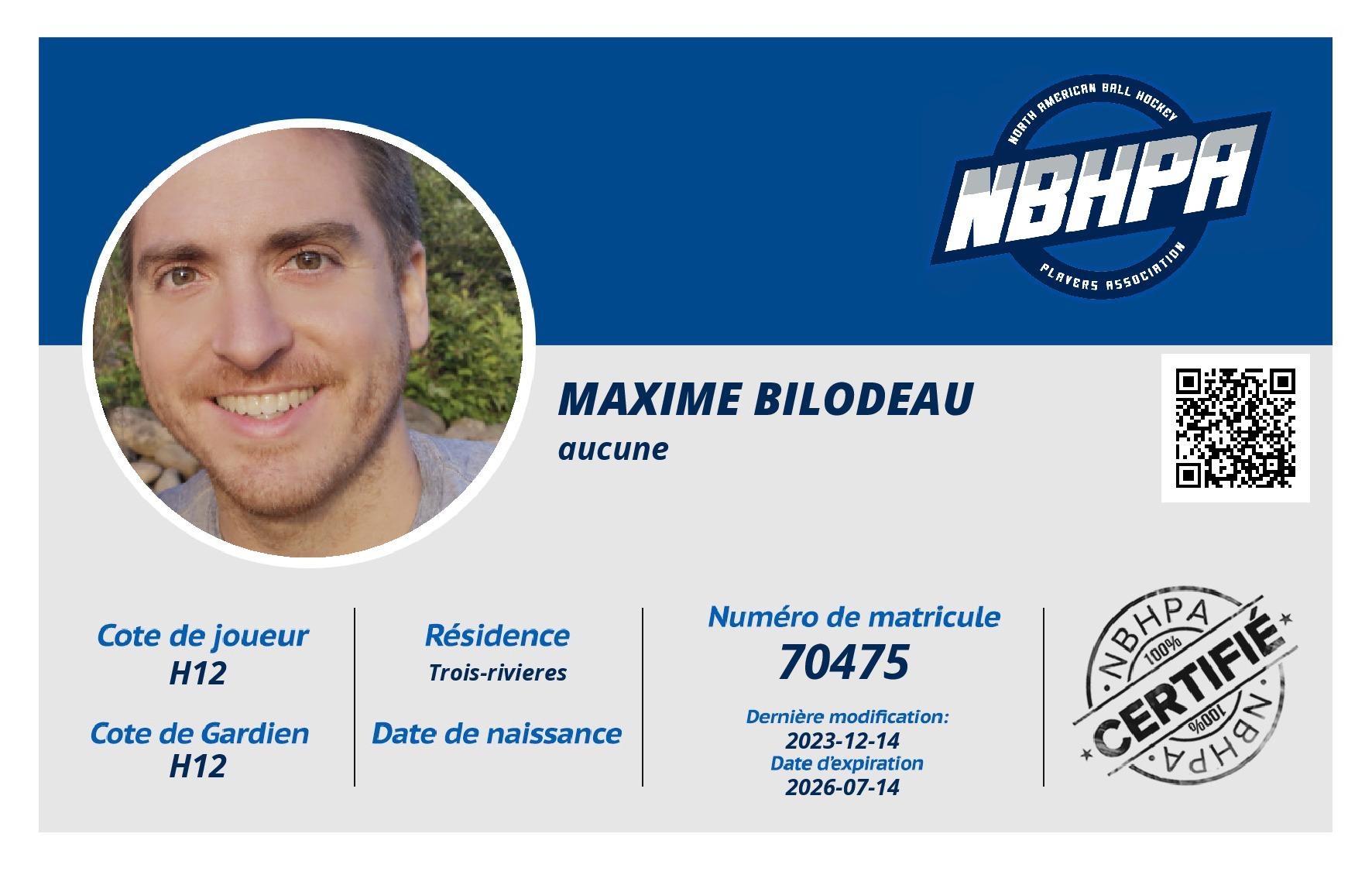 Maxime Bilodeau