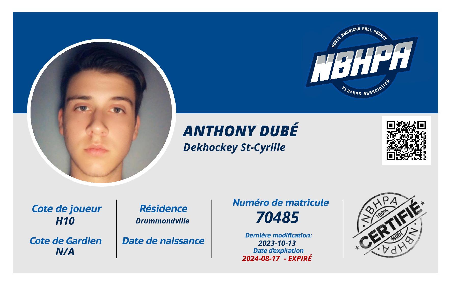 Anthony Dubé