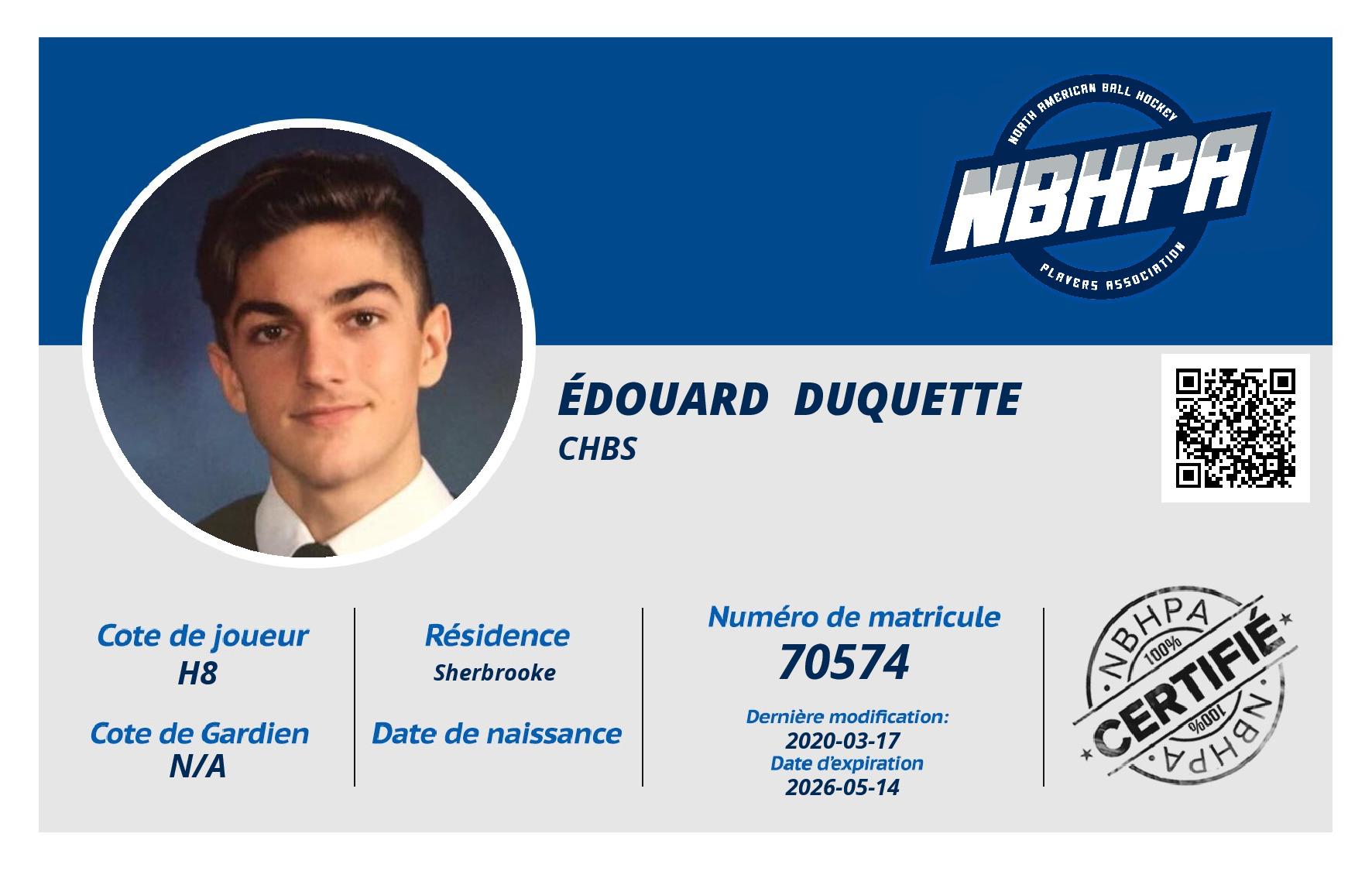 Édouard  Duquette 