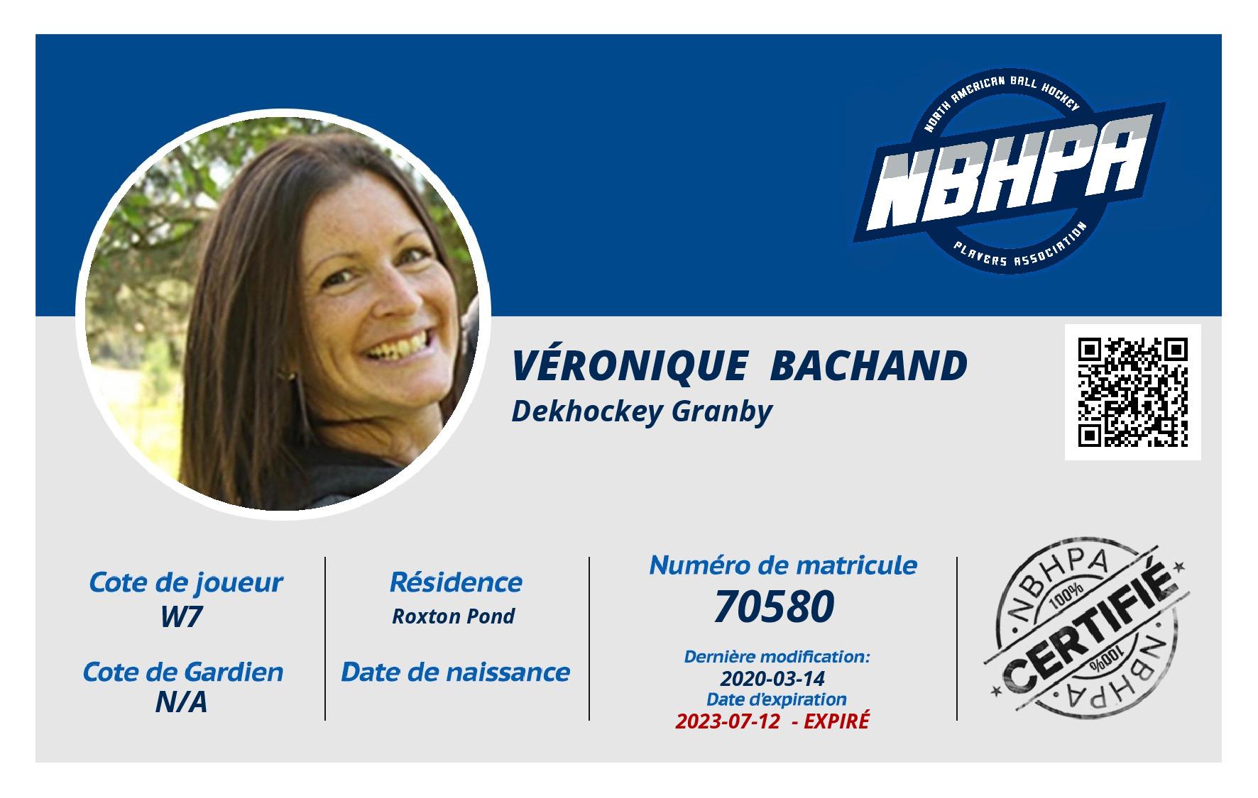 Véronique  Bachand 