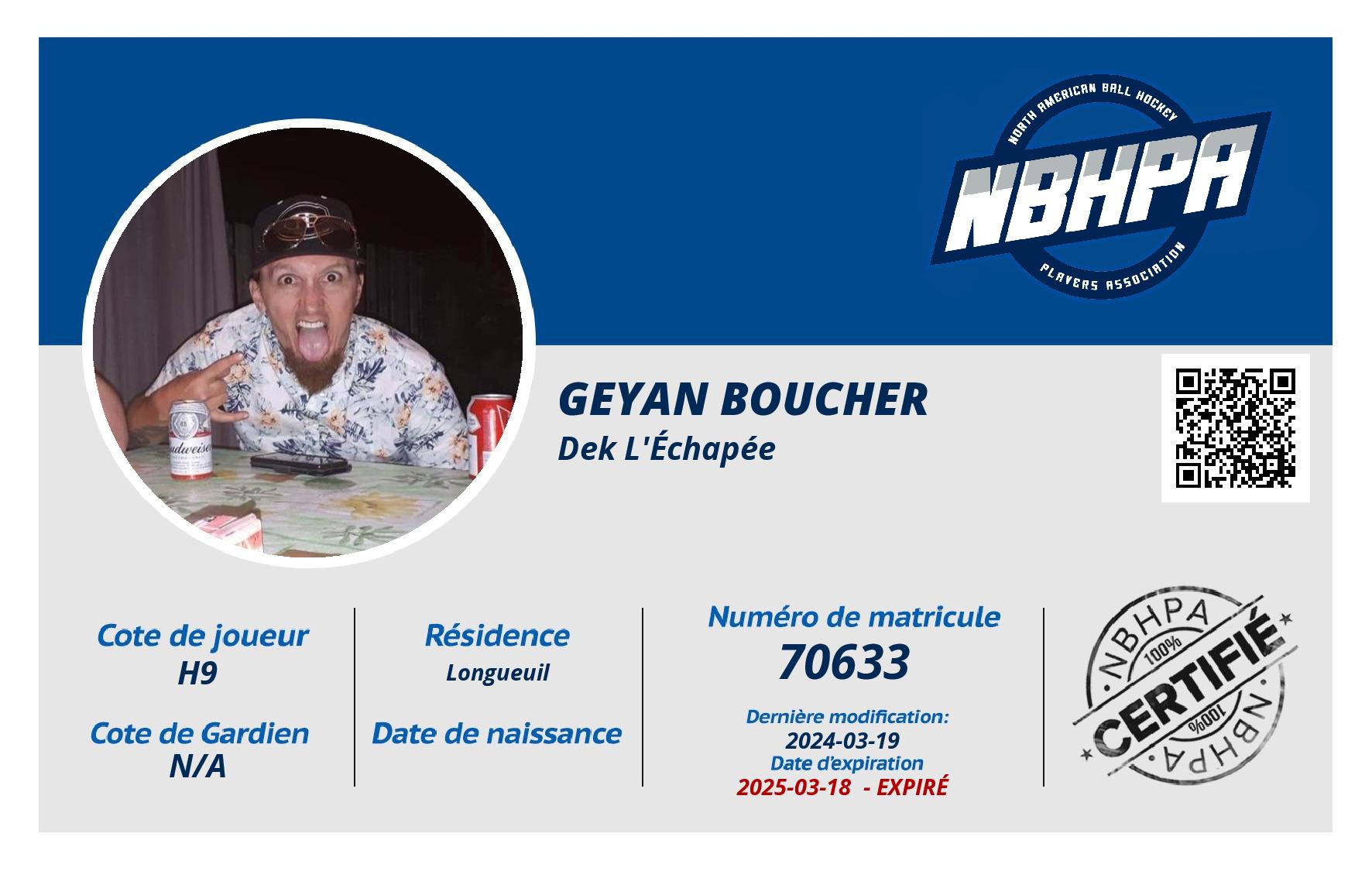 Geyan Boucher