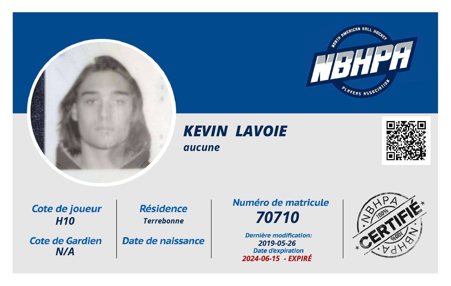 Kevin  Lavoie
