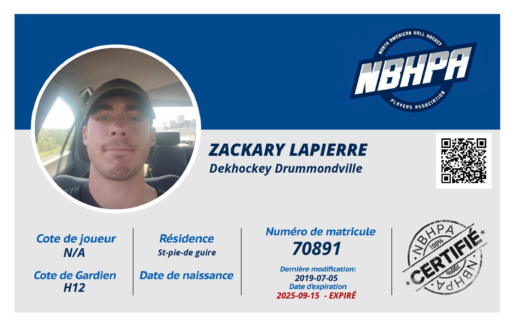 Zackary Lapierre