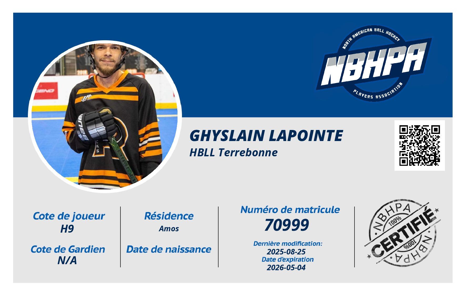 Ghyslain Lapointe