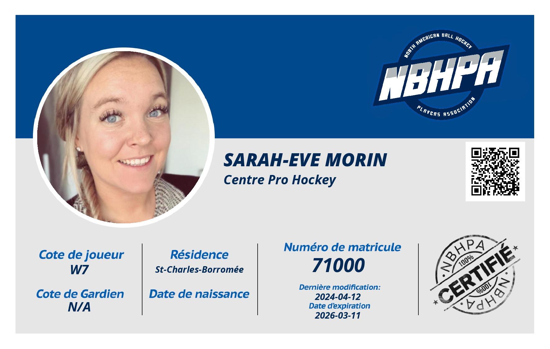 Sarah-Eve Morin