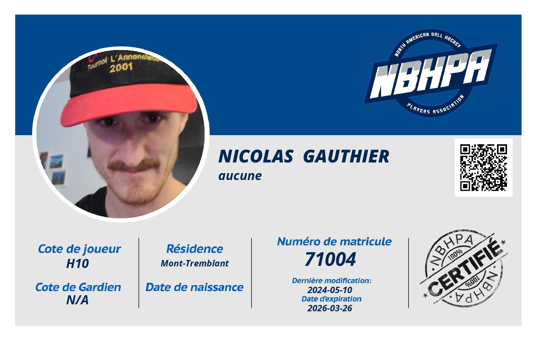 Nicolas  Gauthier 