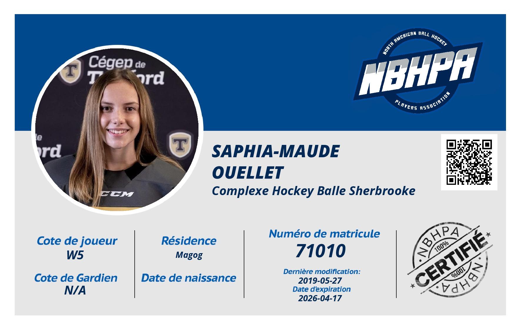 Saphia-Maude Ouellet 