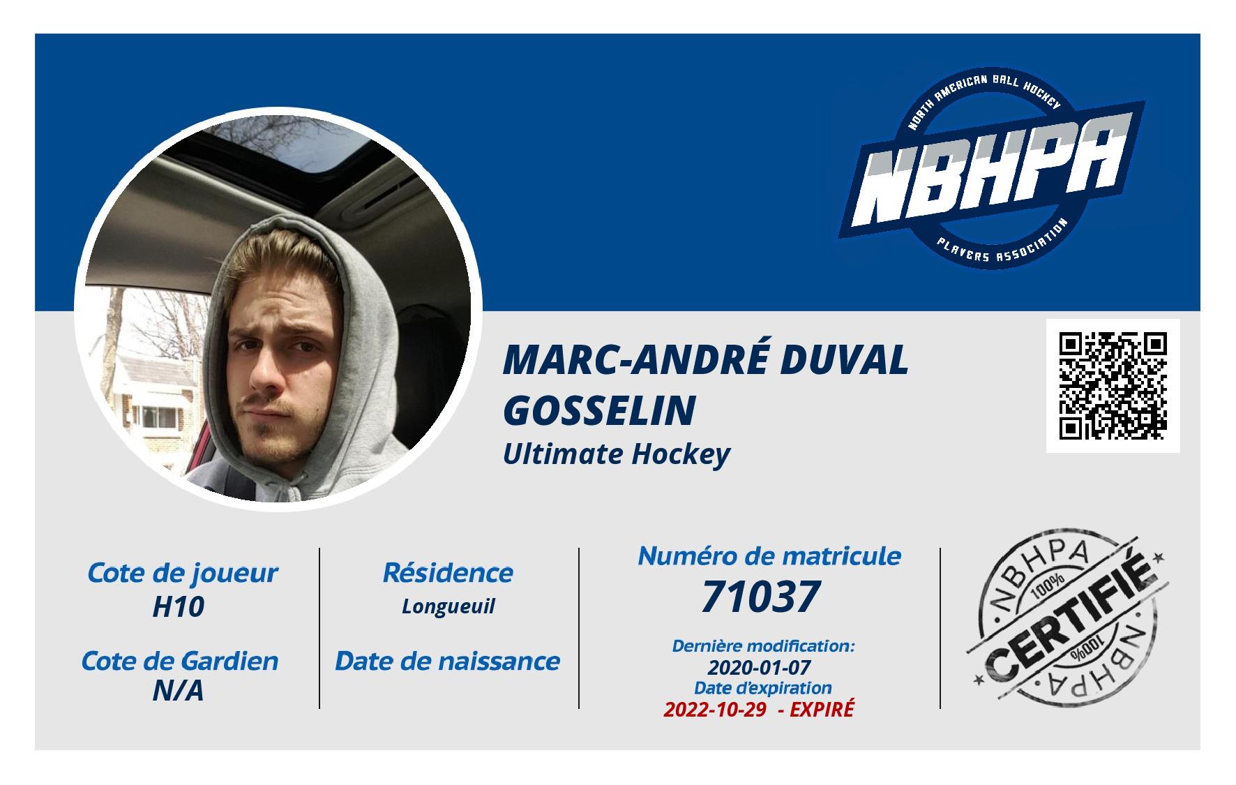 Marc-André Duval Gosselin