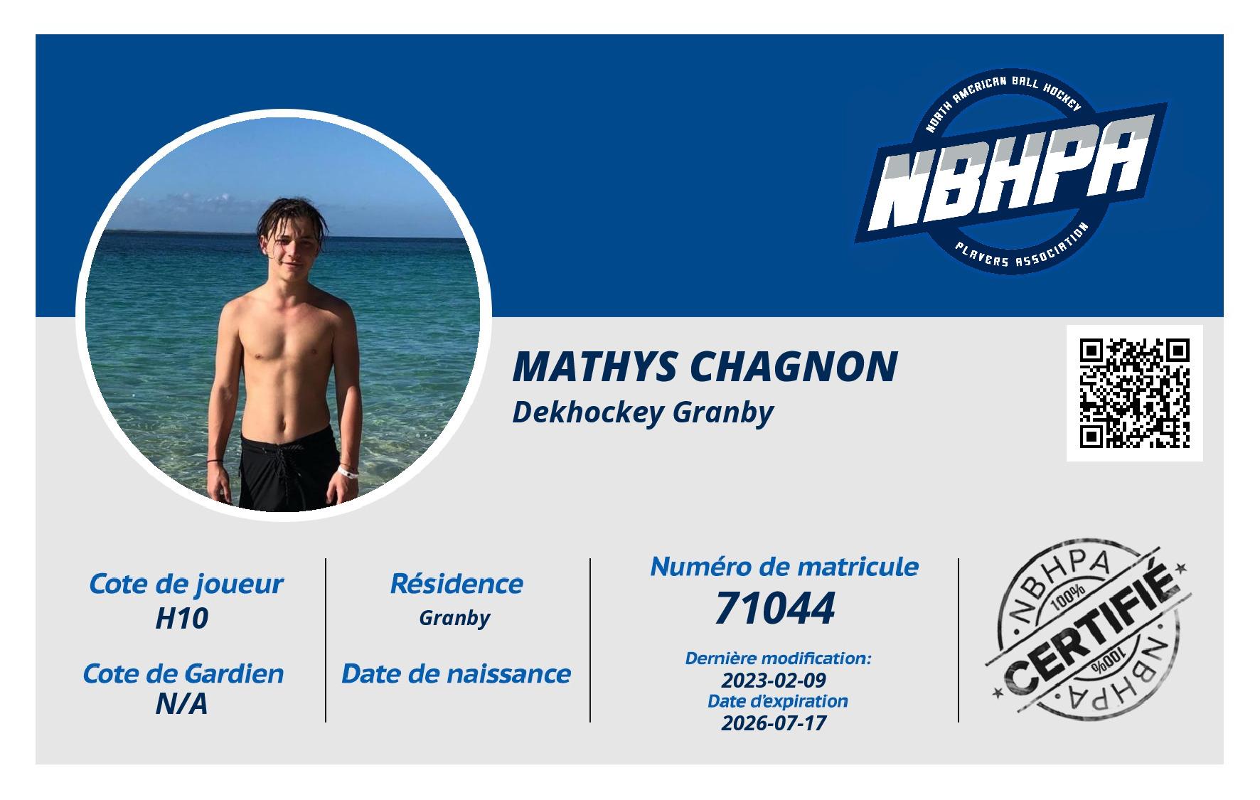 Mathys Chagnon