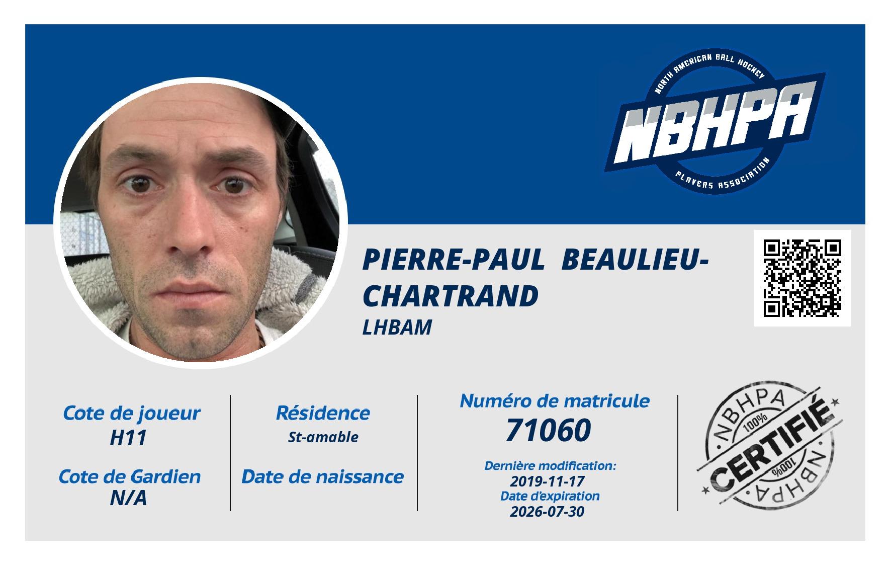Pierre-Paul  Beaulieu-Chartrand