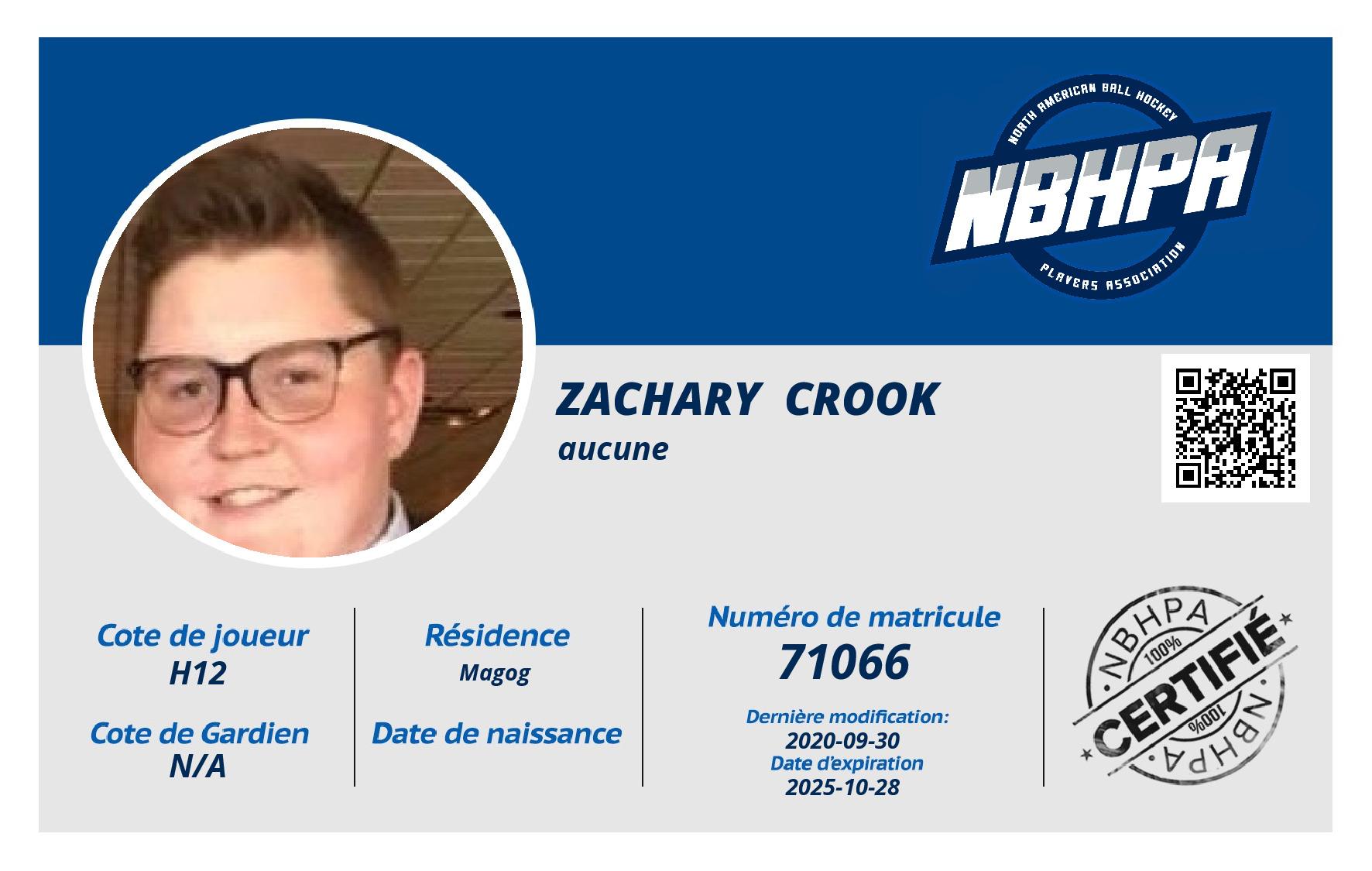Zachary  Crook