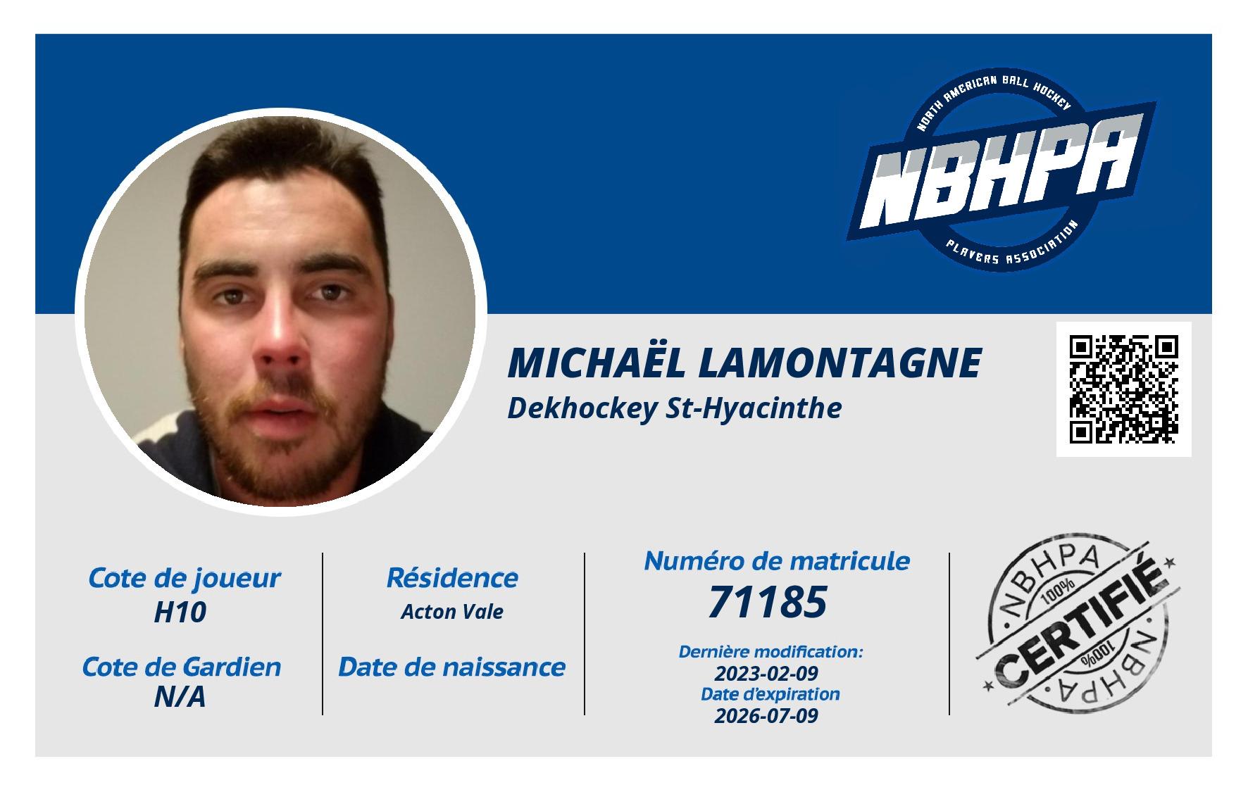 Michaël Lamontagne 