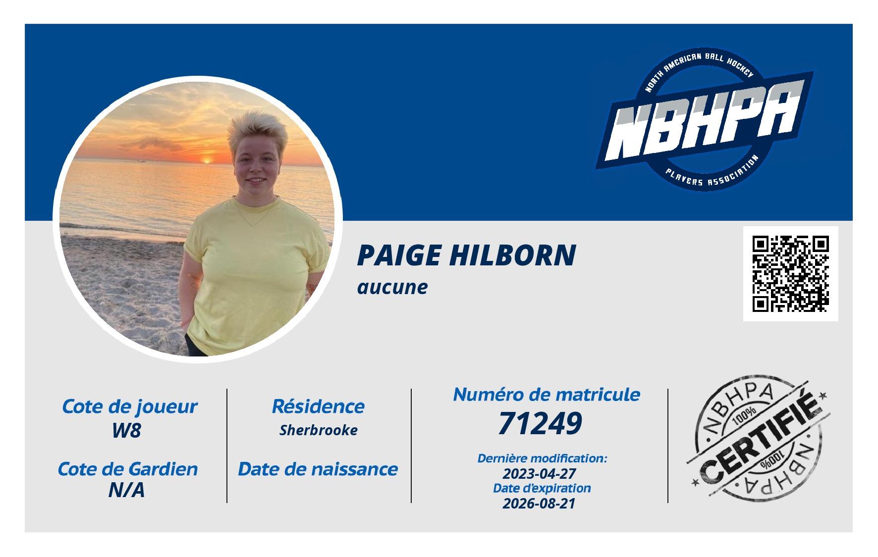Paige Hilborn