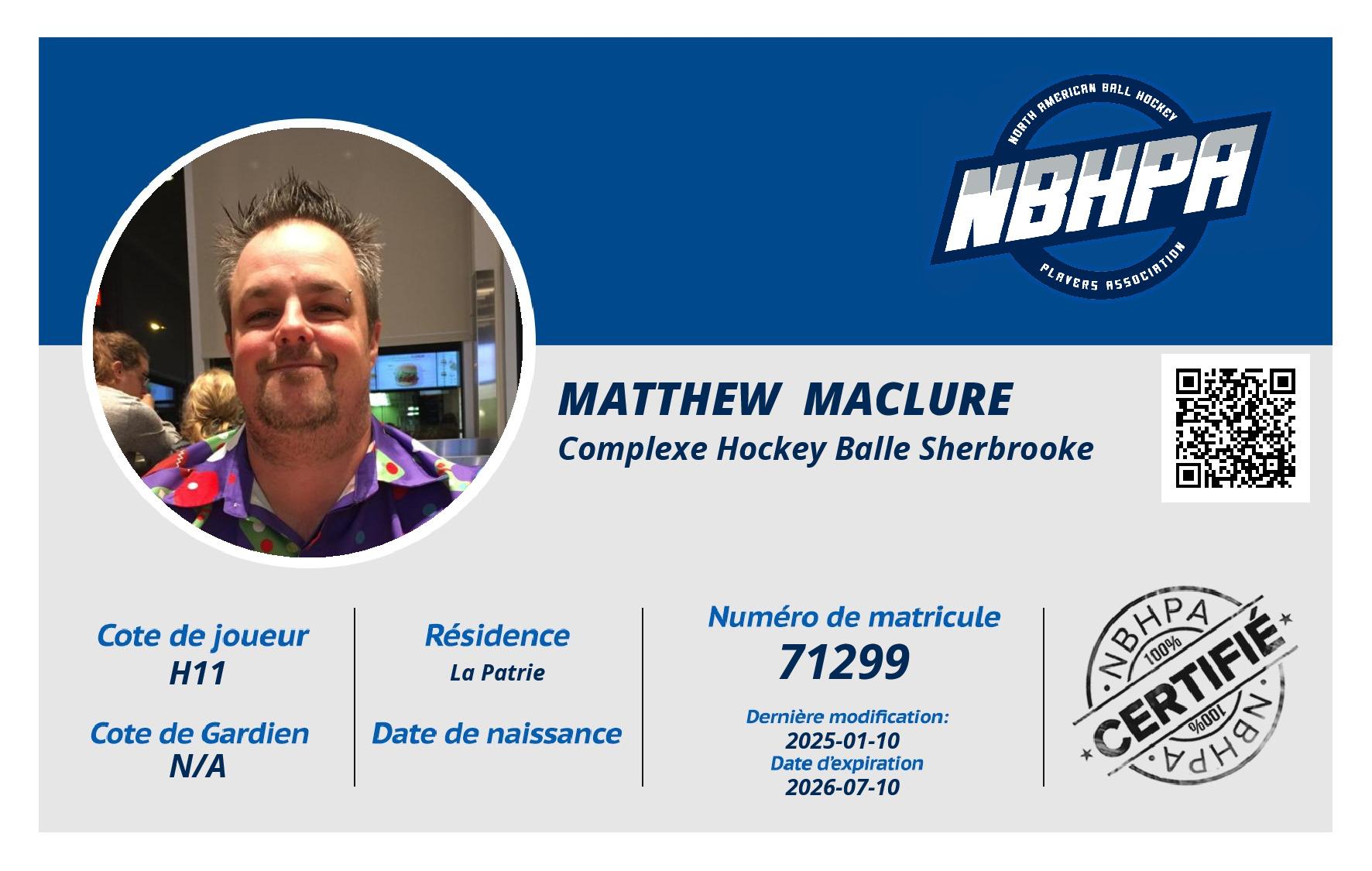 Matthew  Maclure