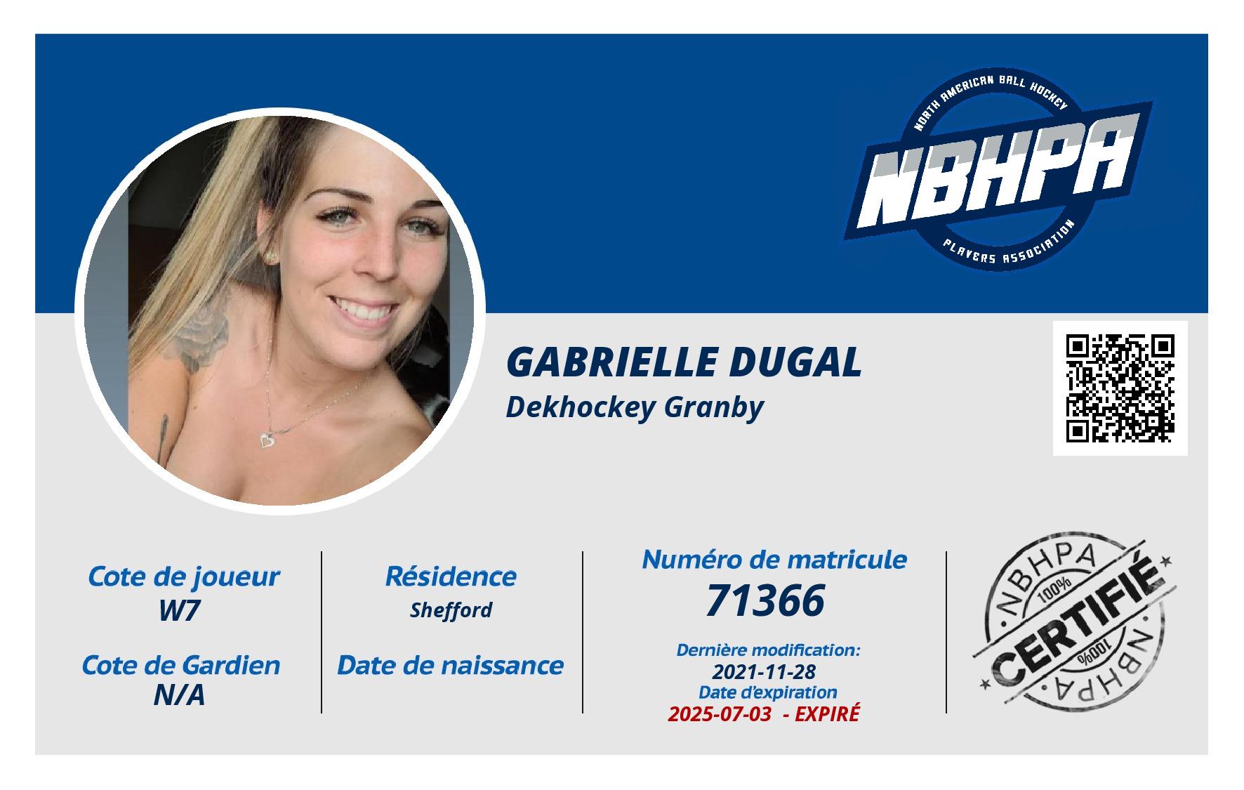 Gabrielle Dugal