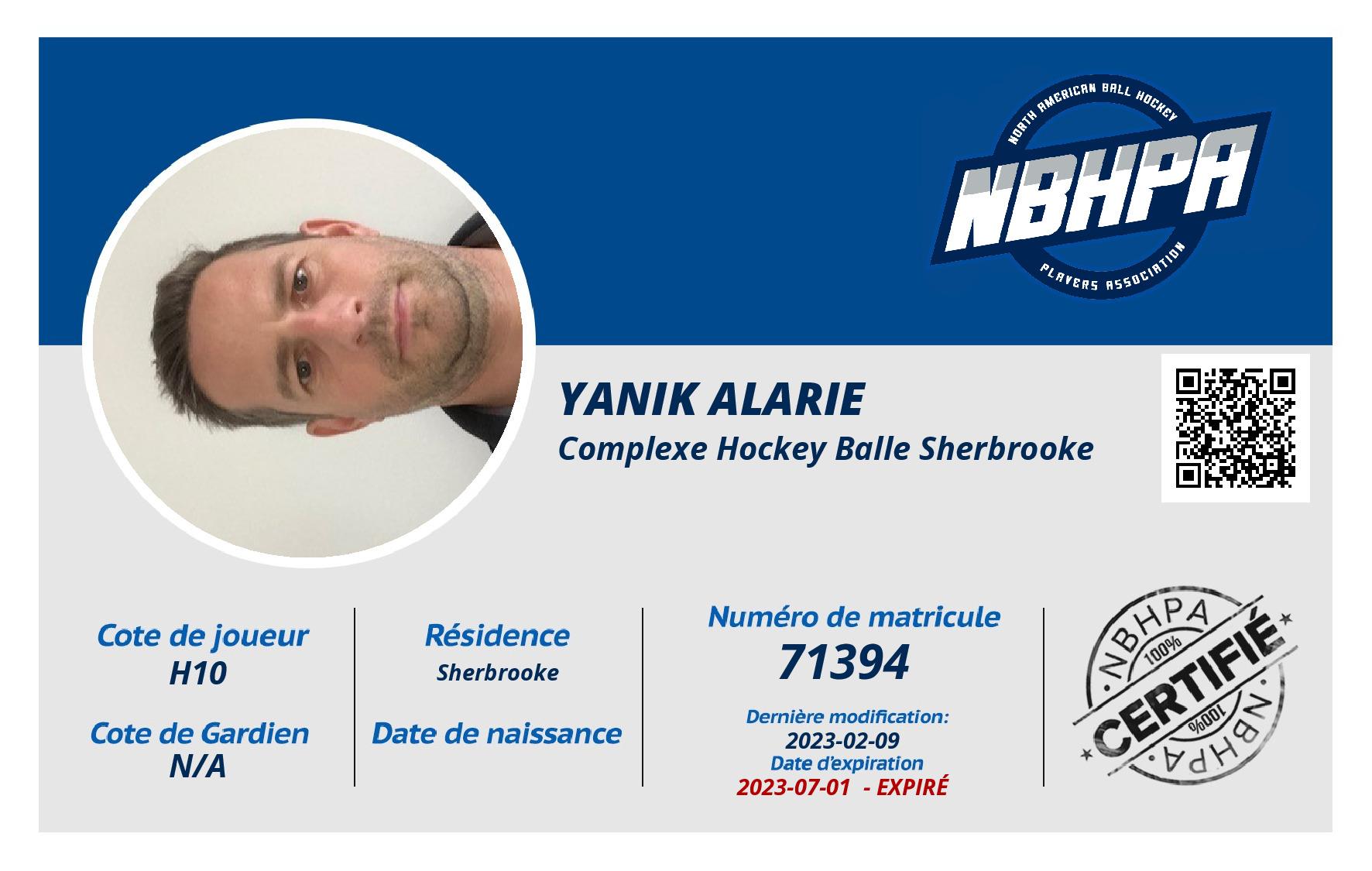 Yanik Alarie
