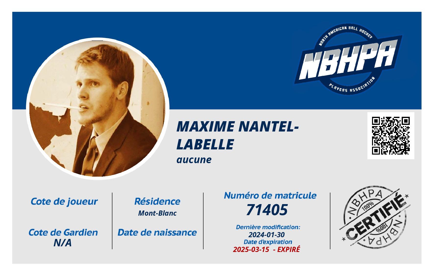 Maxime Nantel-Labelle