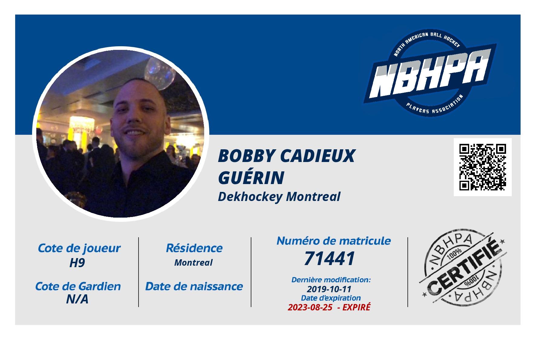 Bobby Cadieux Guérin 
