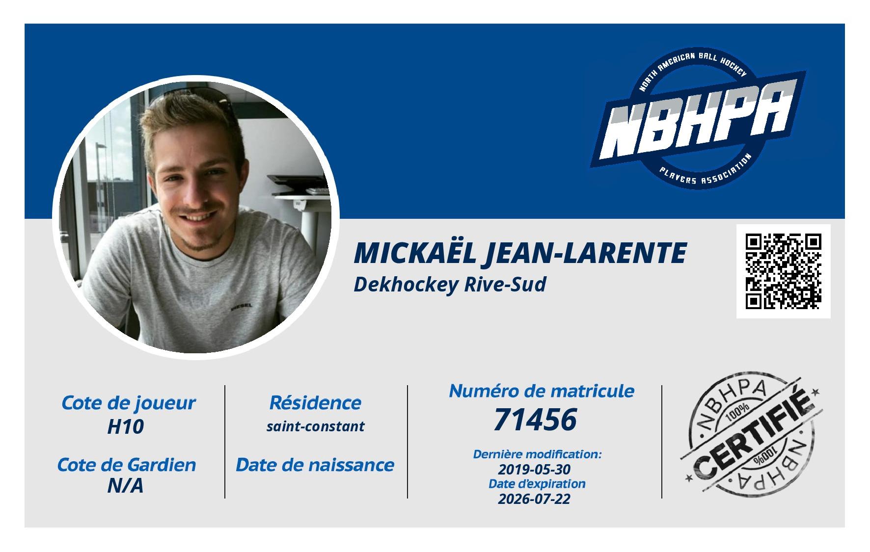 Mickaël Jean-Larente