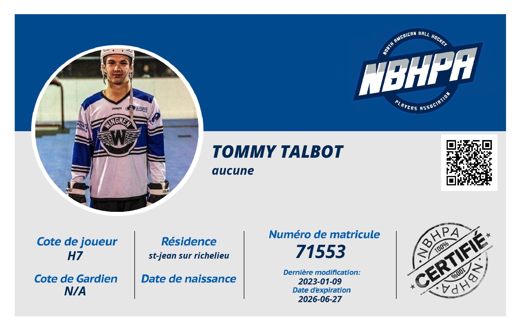 Tommy Talbot