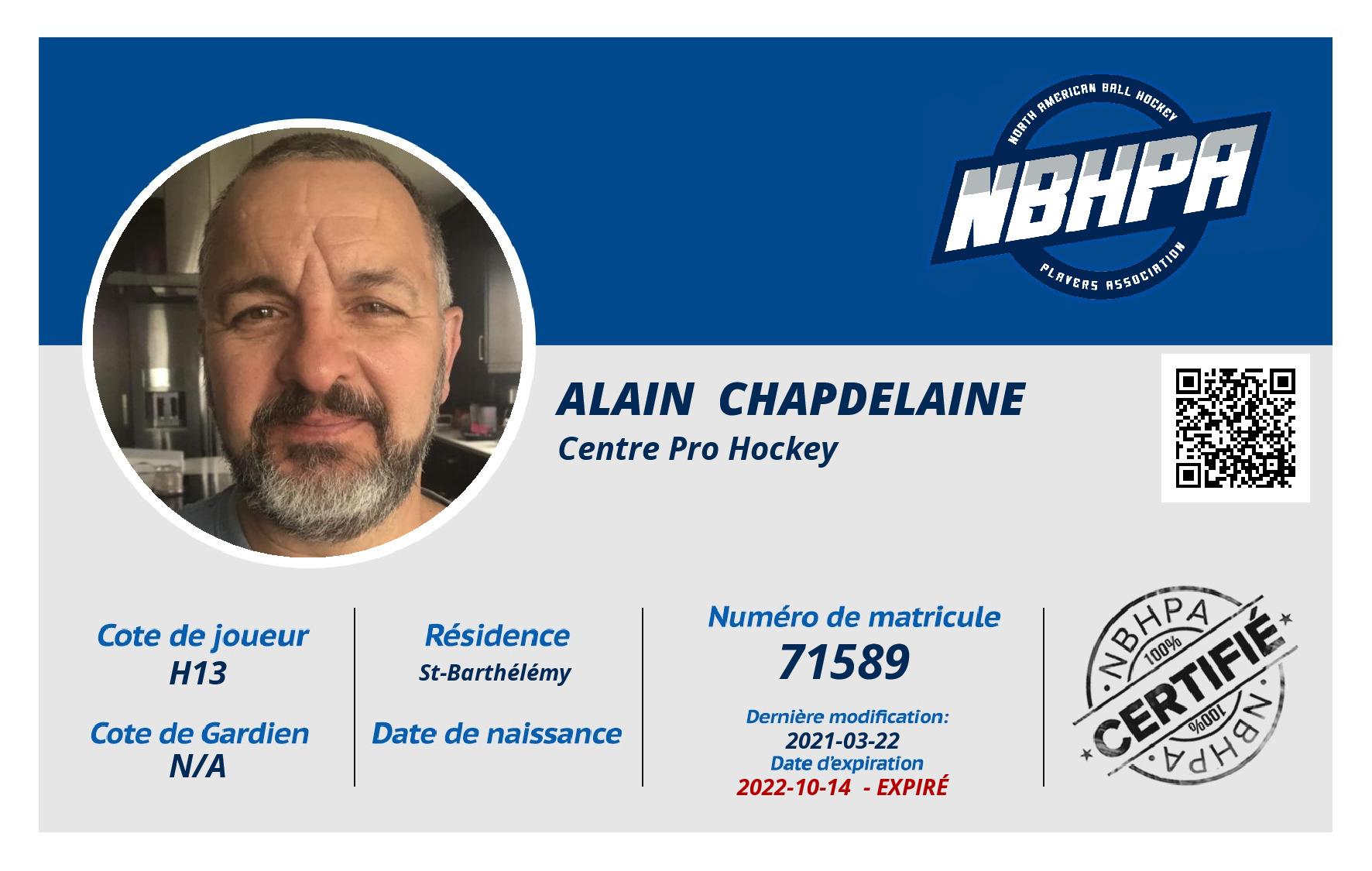 Alain  Chapdelaine