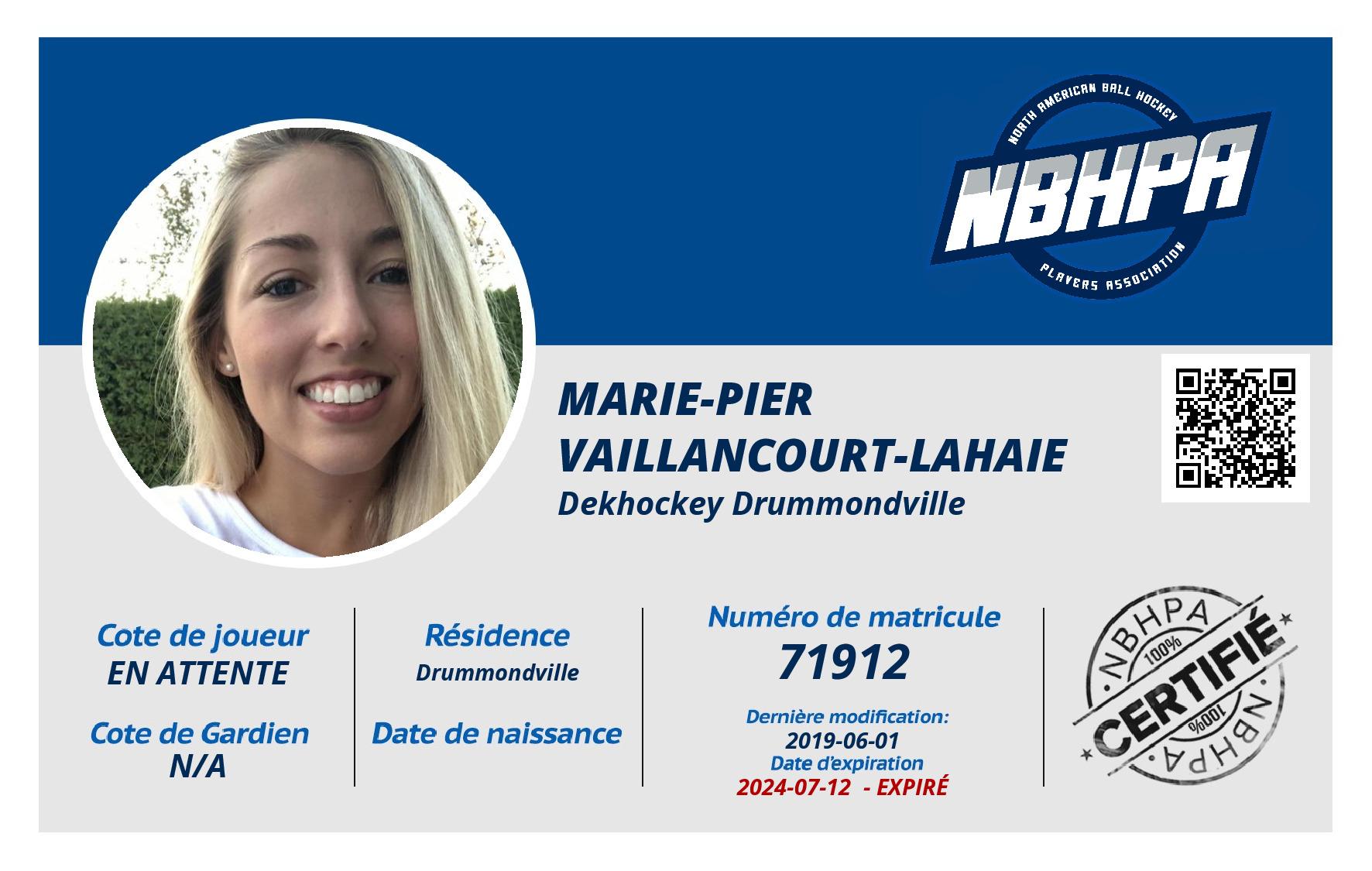 Marie-Pier  Vaillancourt-Lahaie