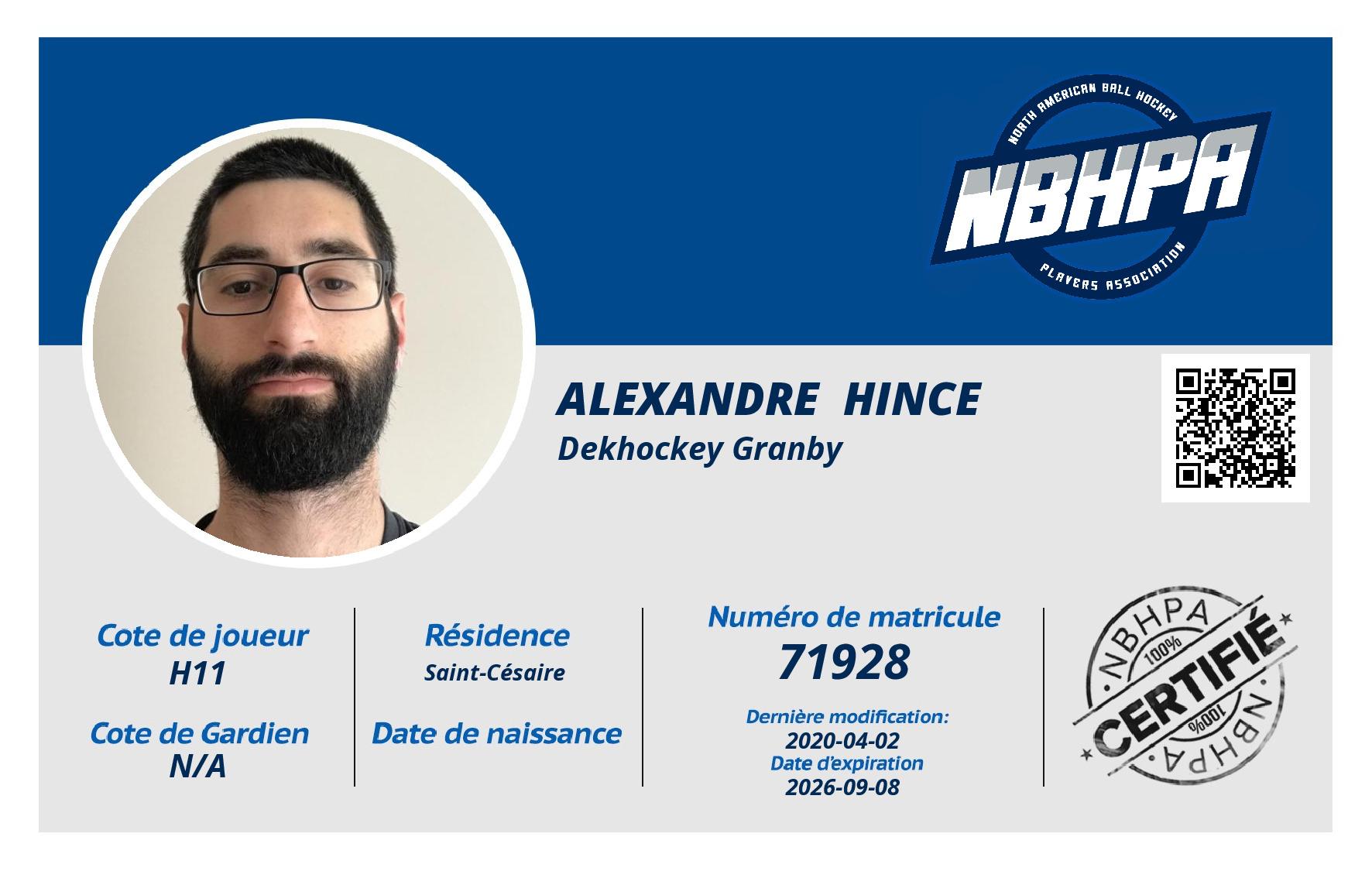 Alexandre  Hince