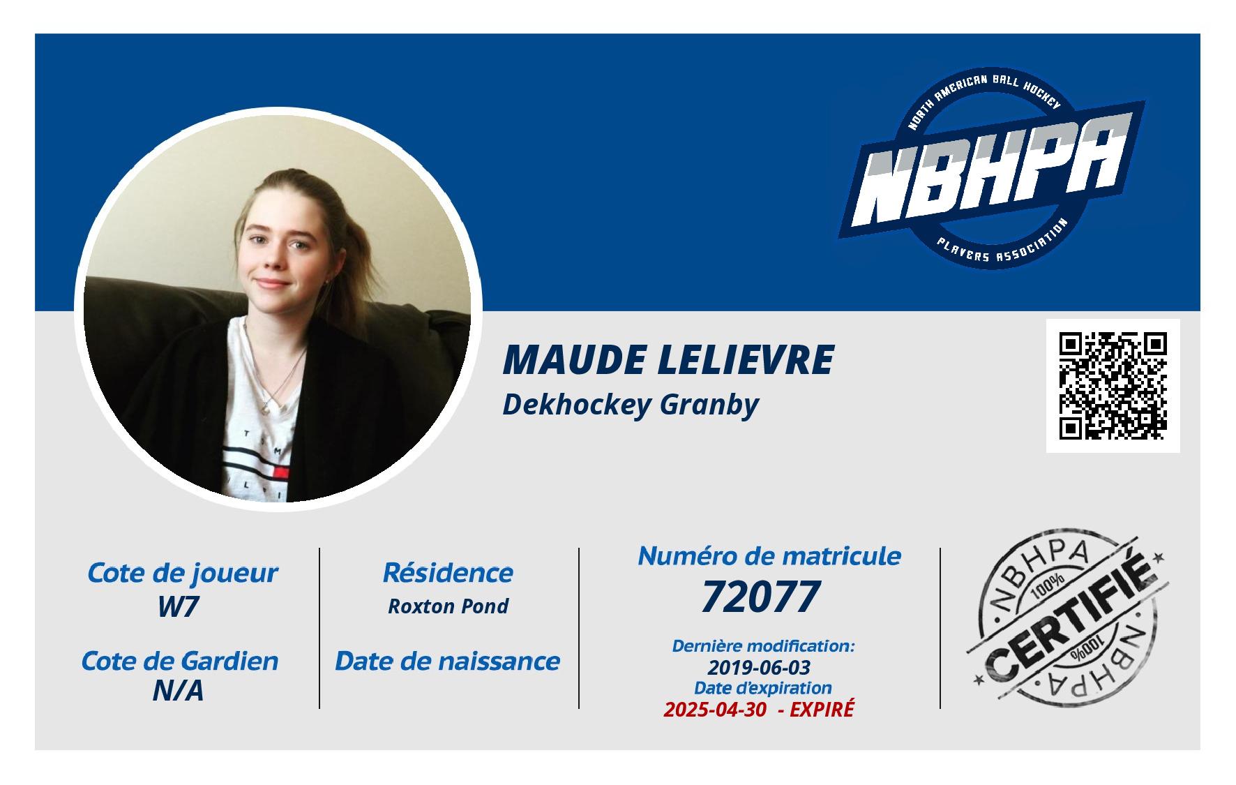 Maude Lelievre