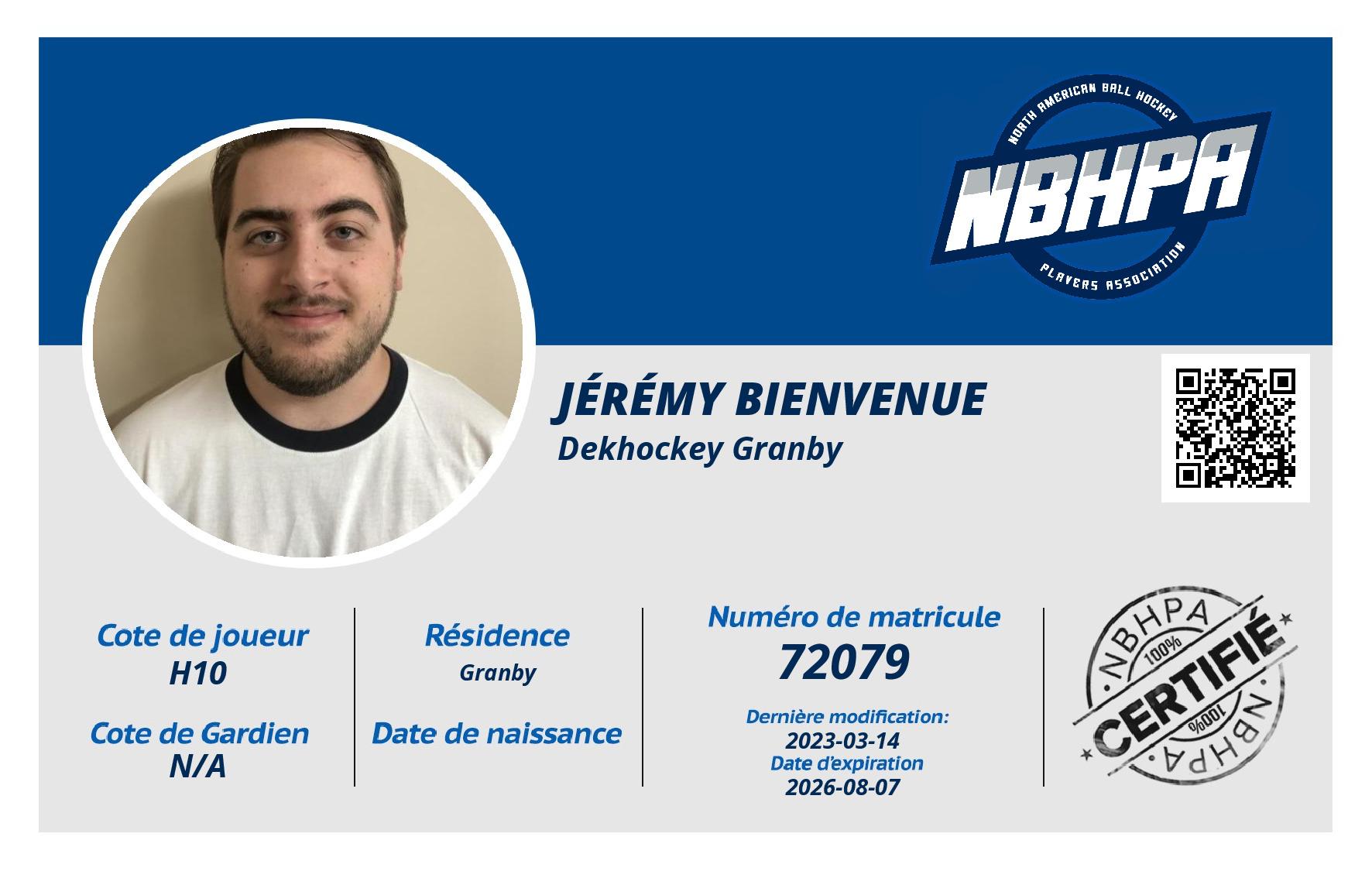 Jérémy Bienvenue