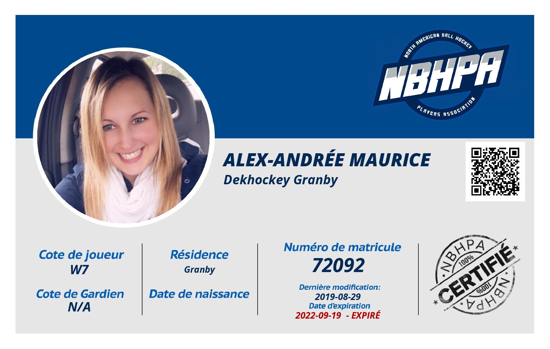 Alex-Andrée Maurice