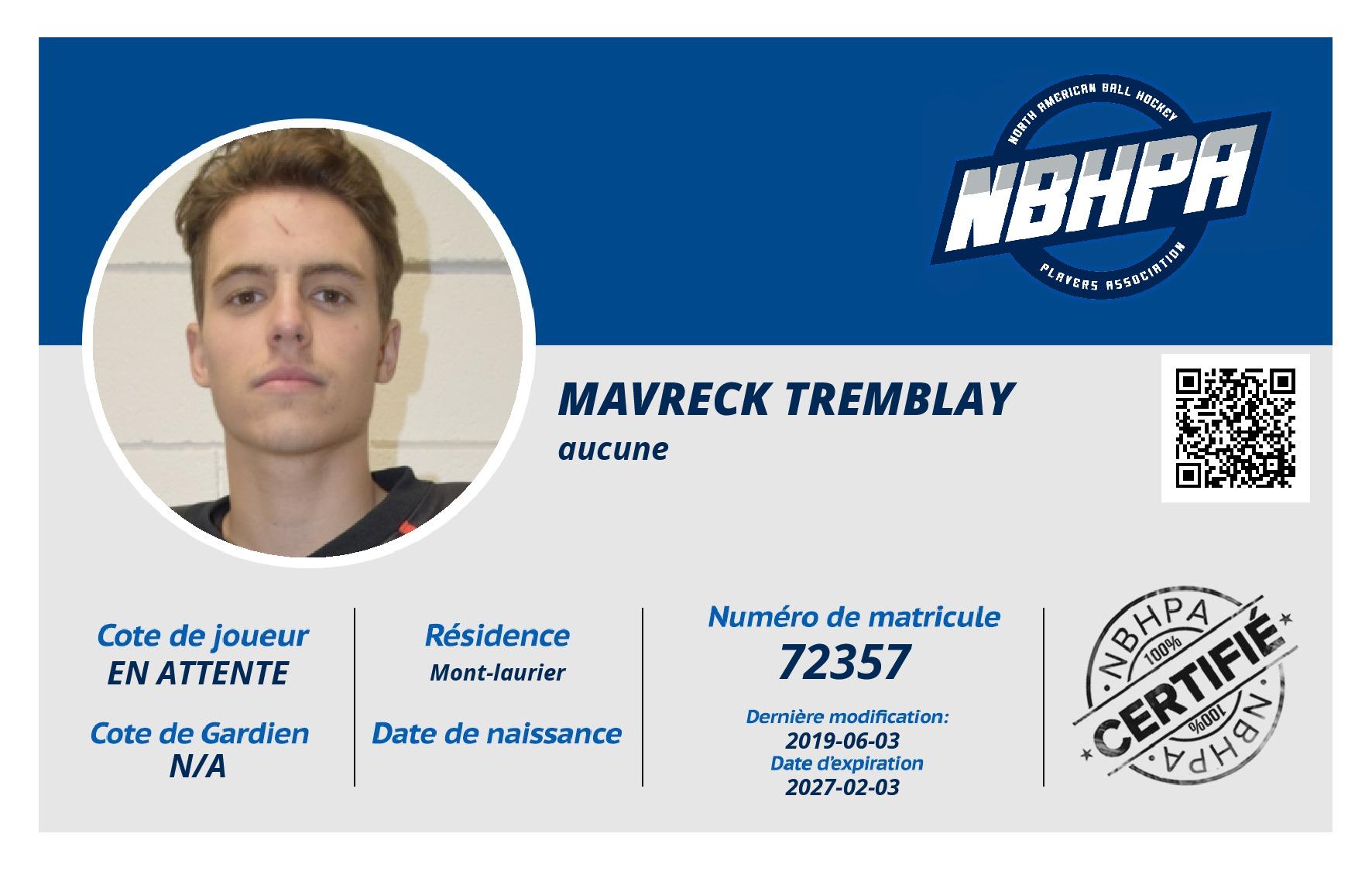 Mavreck Tremblay