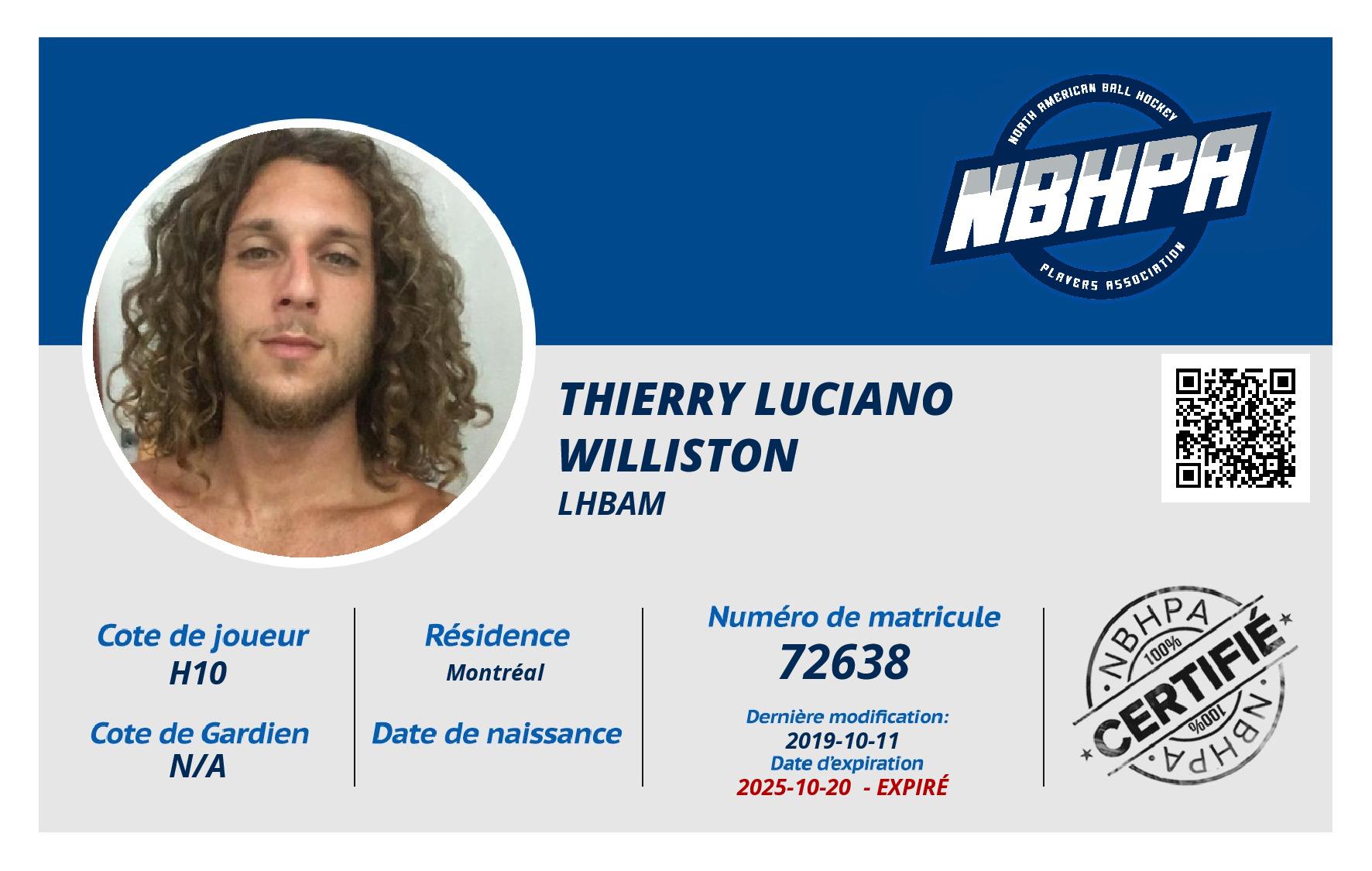 Thierry Luciano Williston