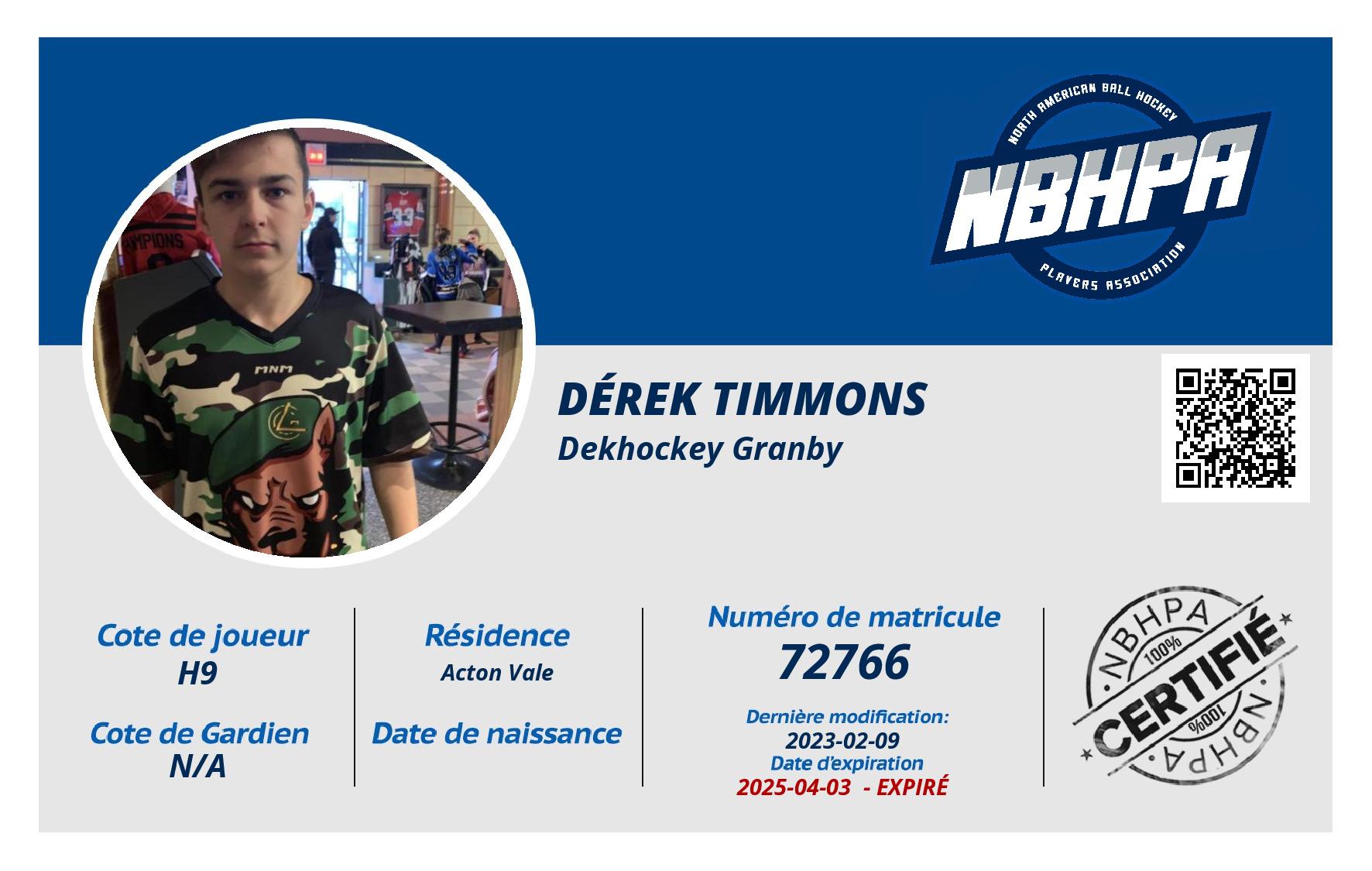 Dérek Timmons