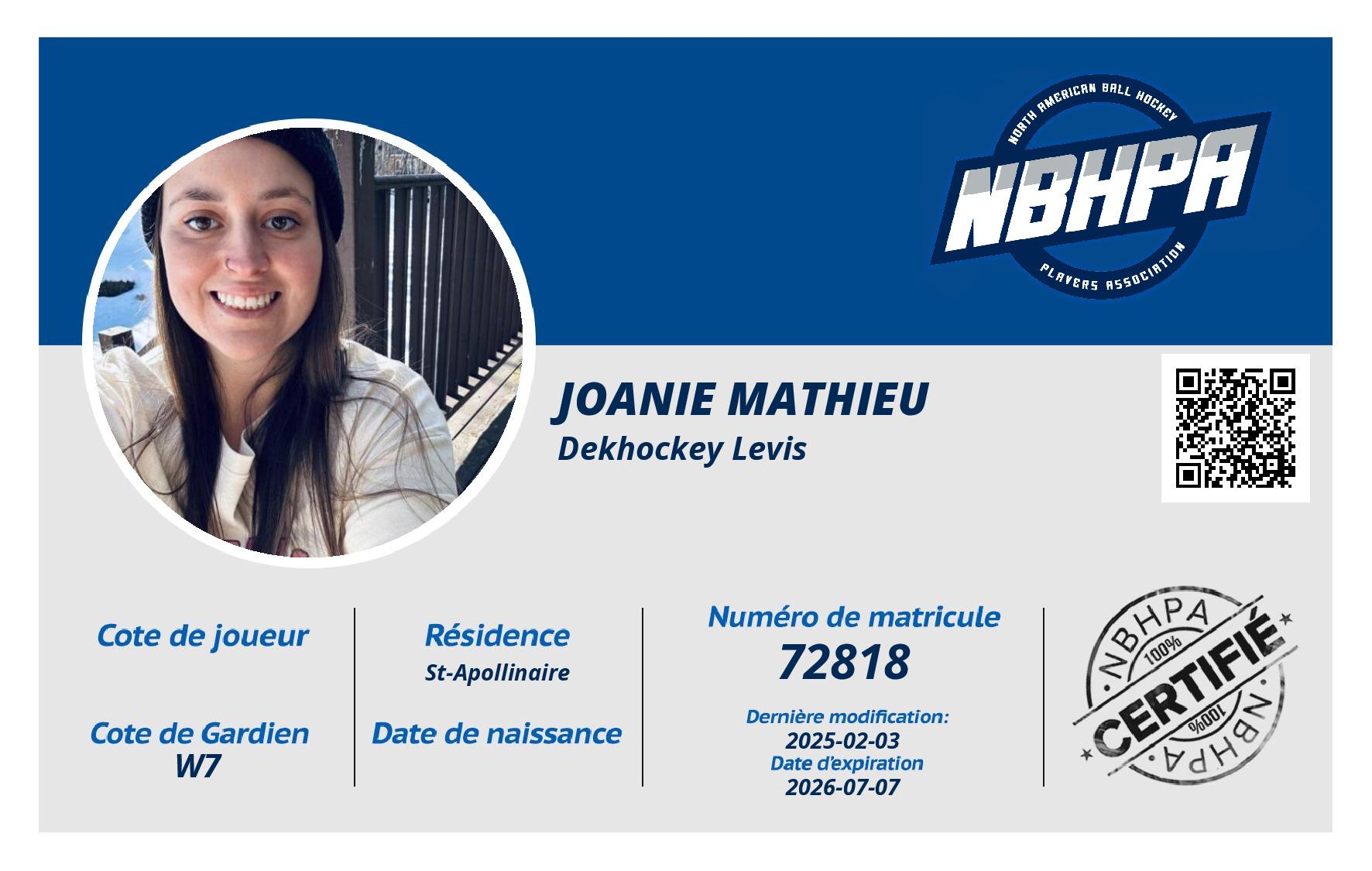 Joanie Mathieu