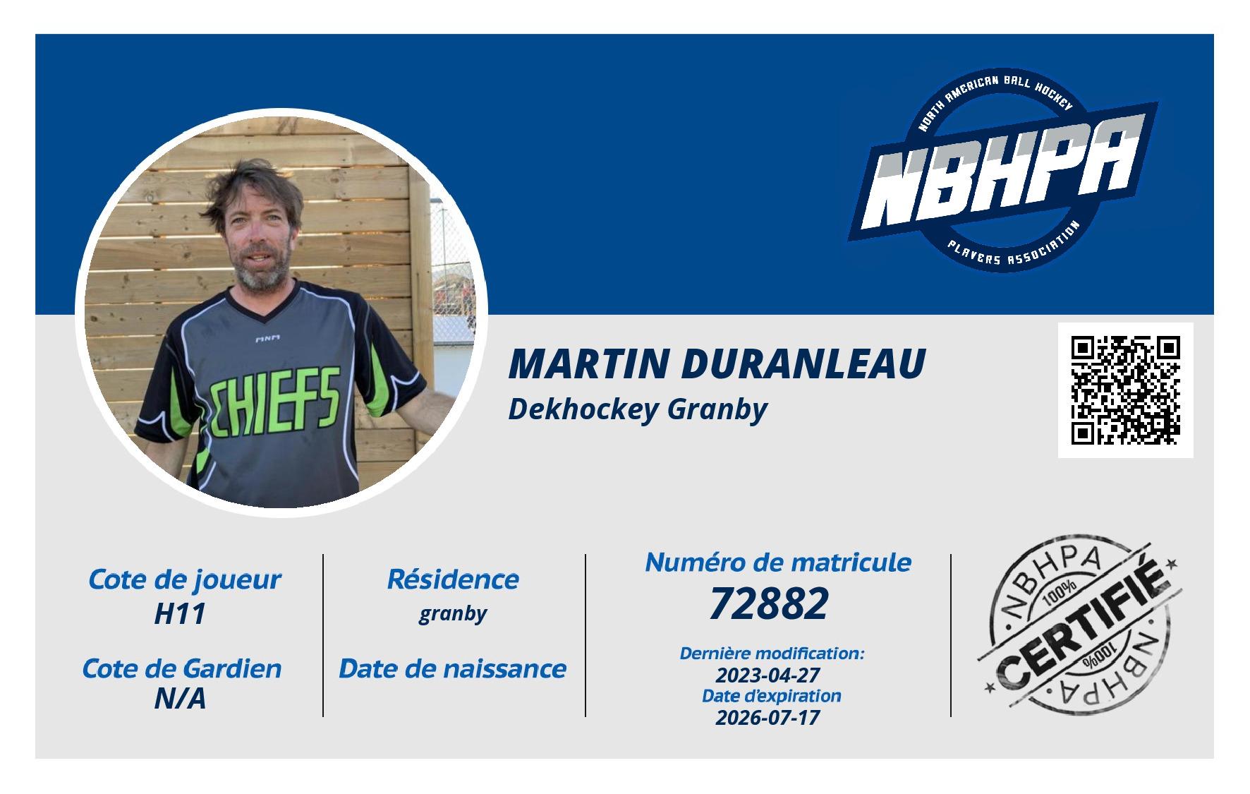 Martin duranleau