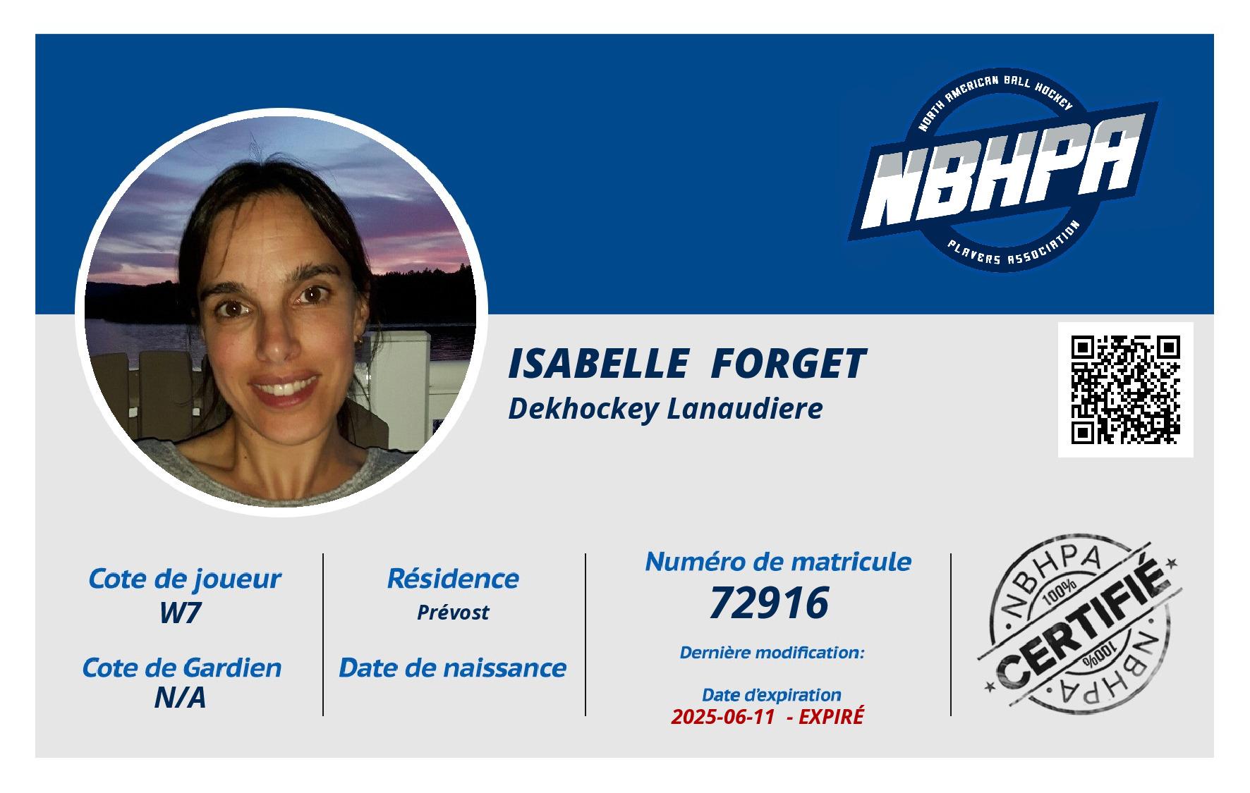Isabelle  Forget 